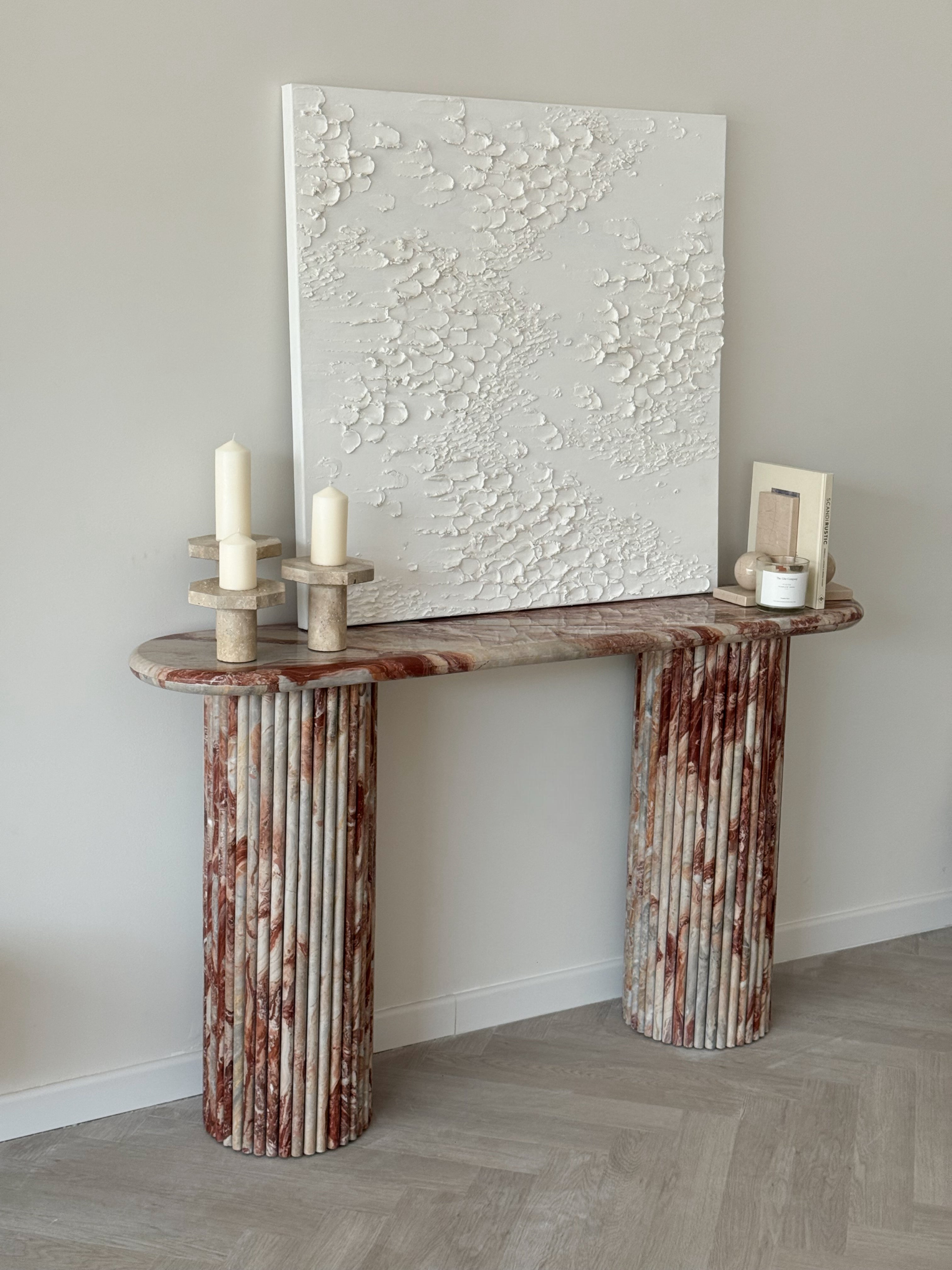 Rosa Marble Console