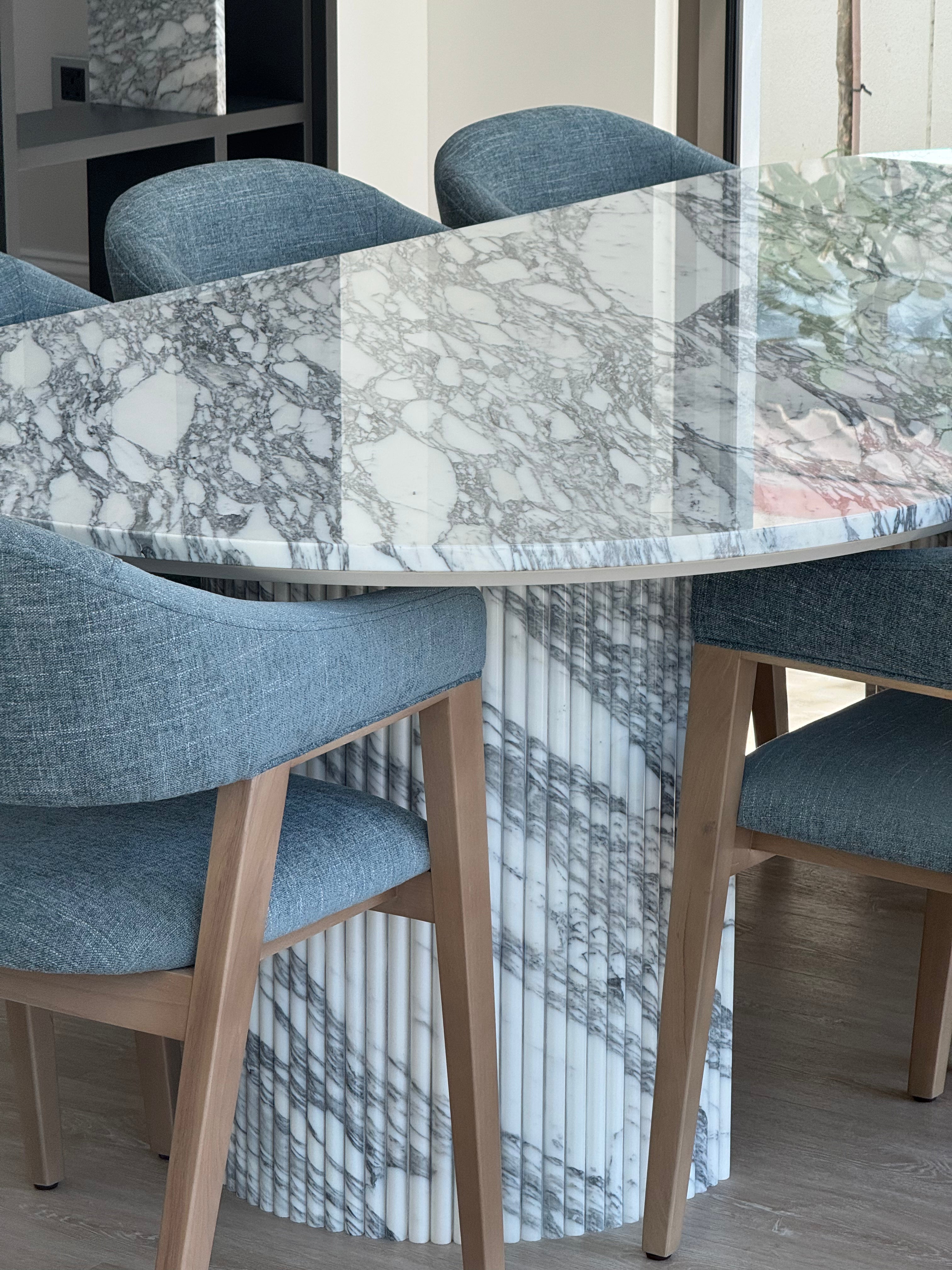 Maysa Dining Arabesto Marble Table