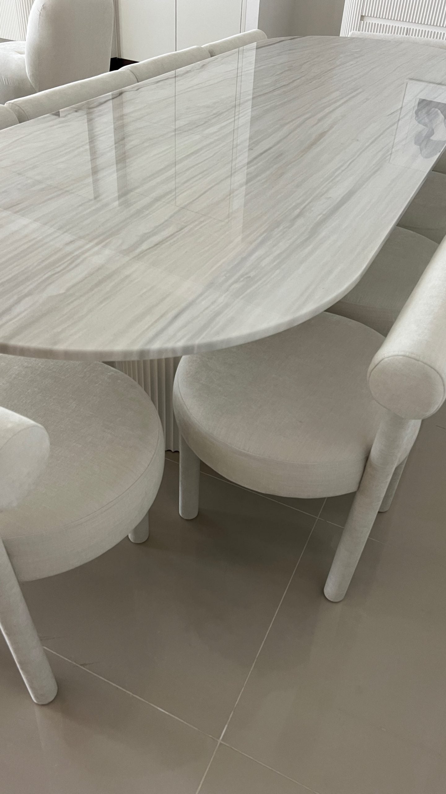 Thalia Nesto Marble Dining Table