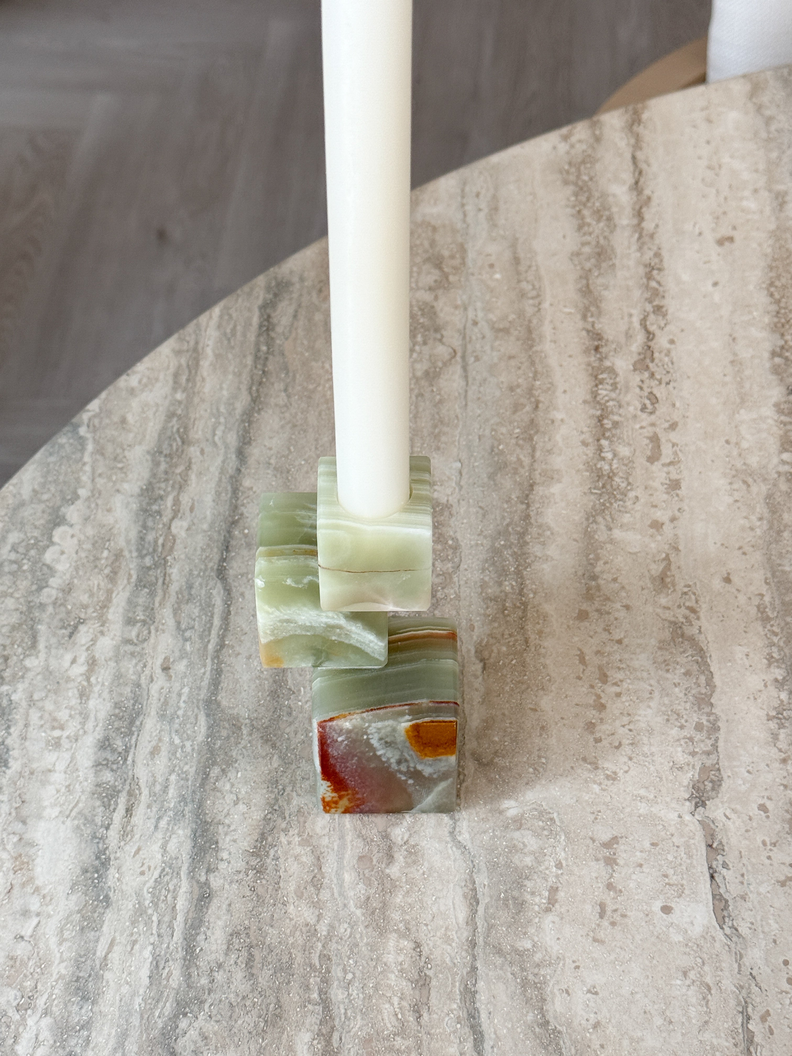 Kathlia Marble Candle Holder