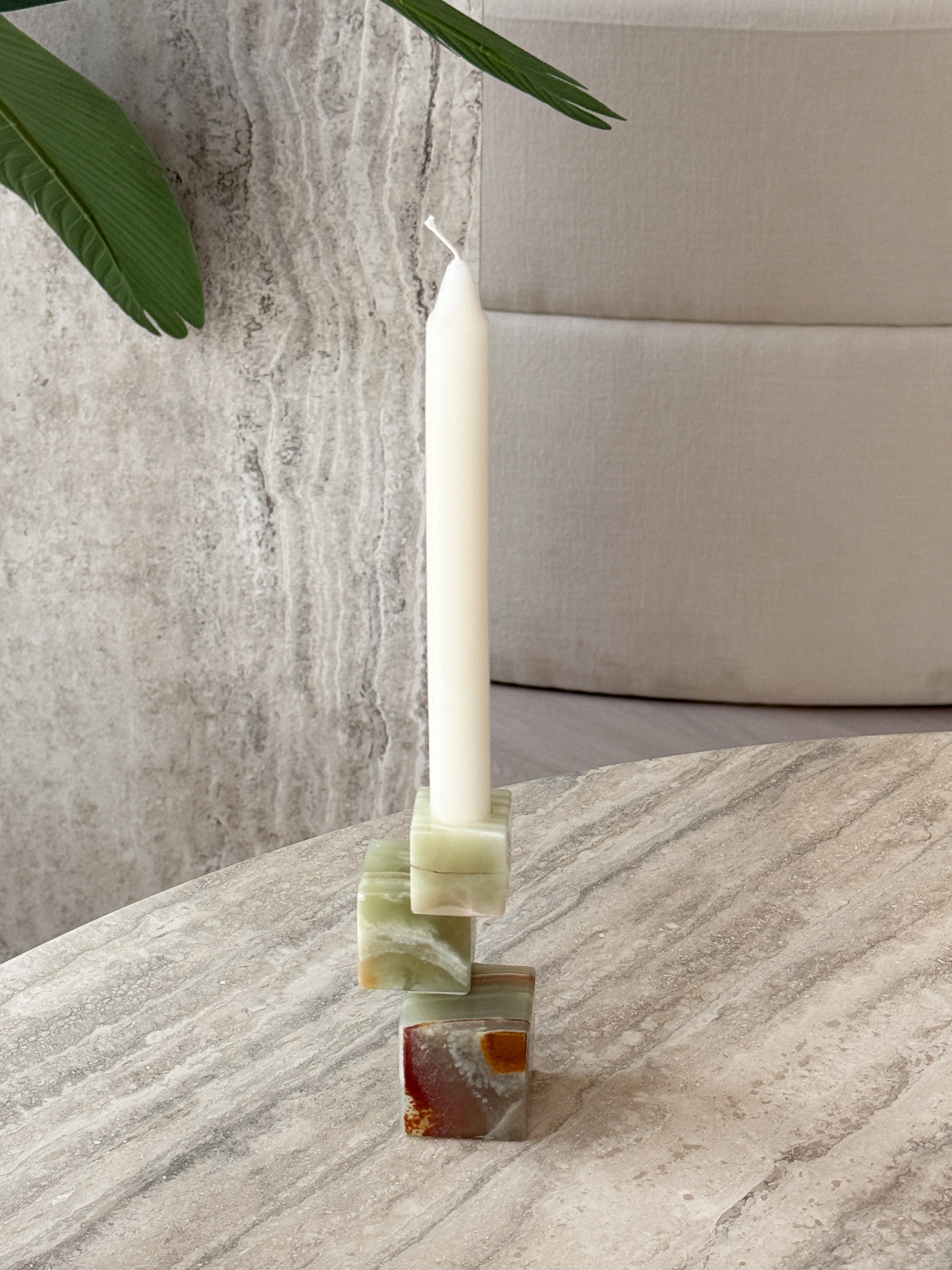 Kathlia Marble Candle Holder
