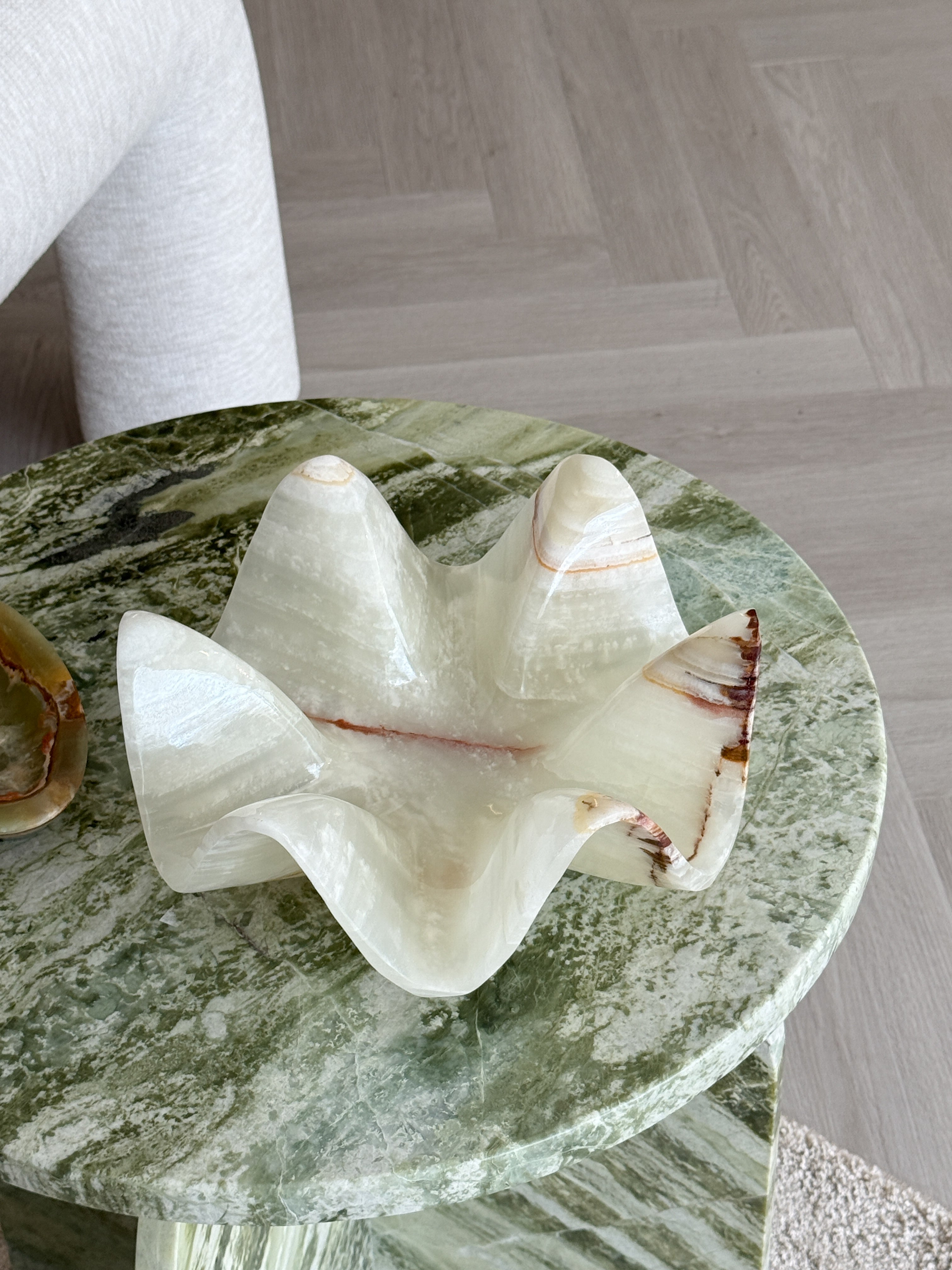 Lucianna White Onyx Fruit Bowl
