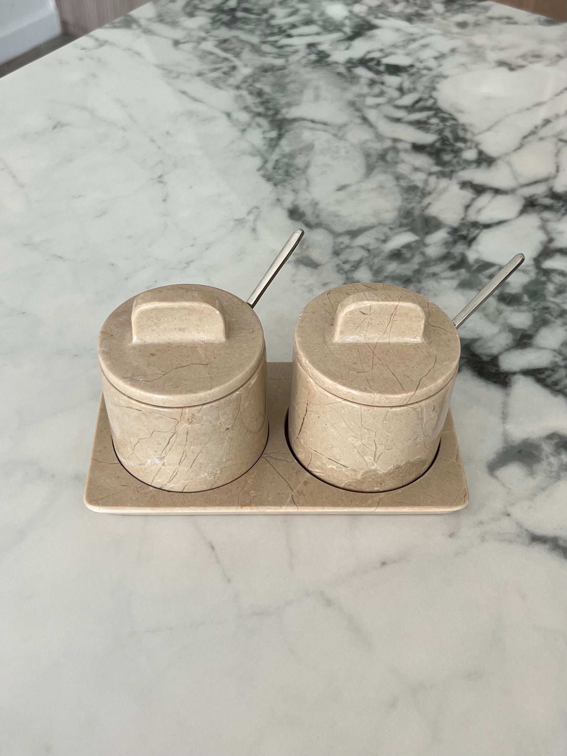 Bella Marble Cellar set of 2