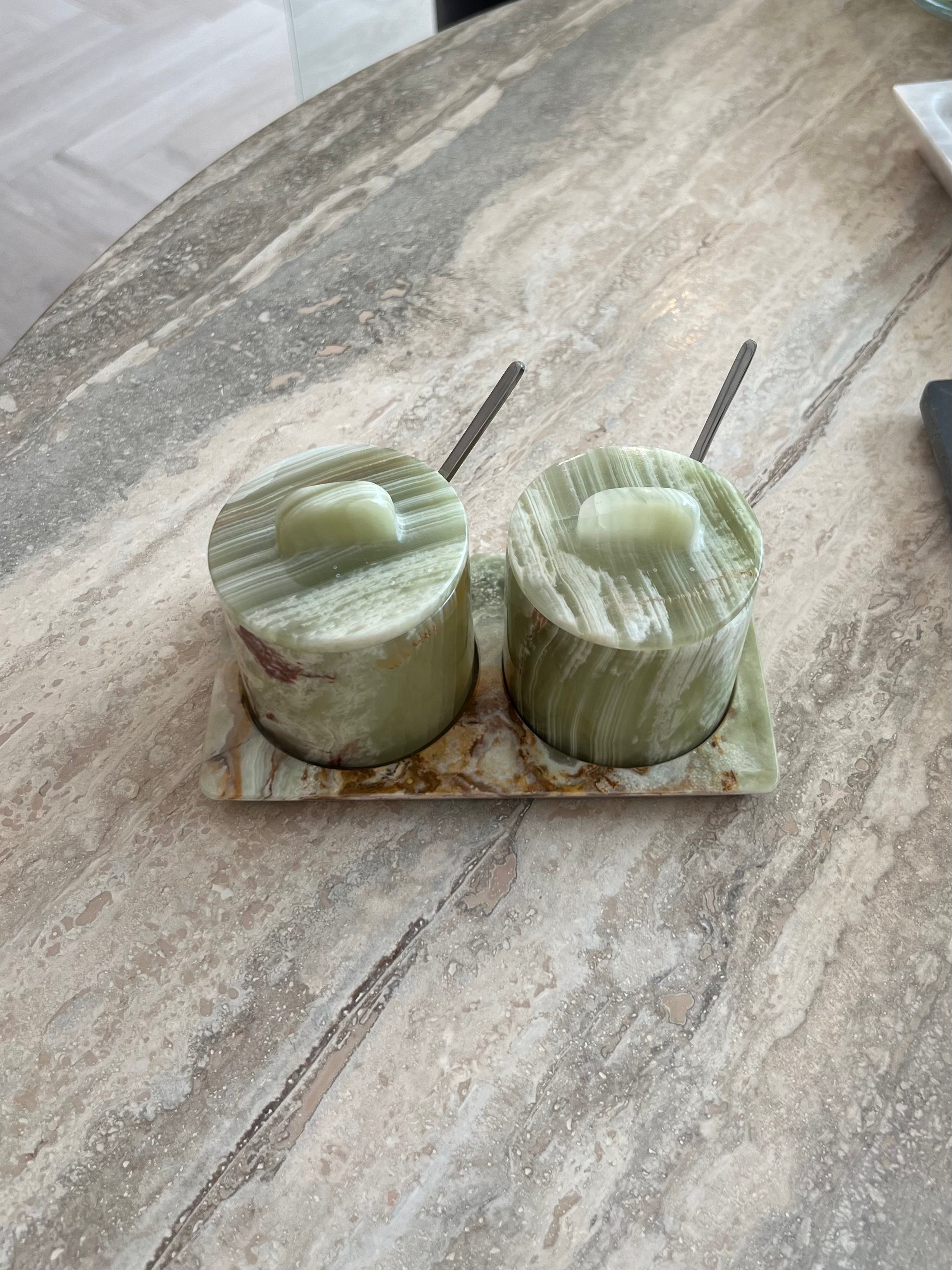 Bella Marble Cellar set of 2
