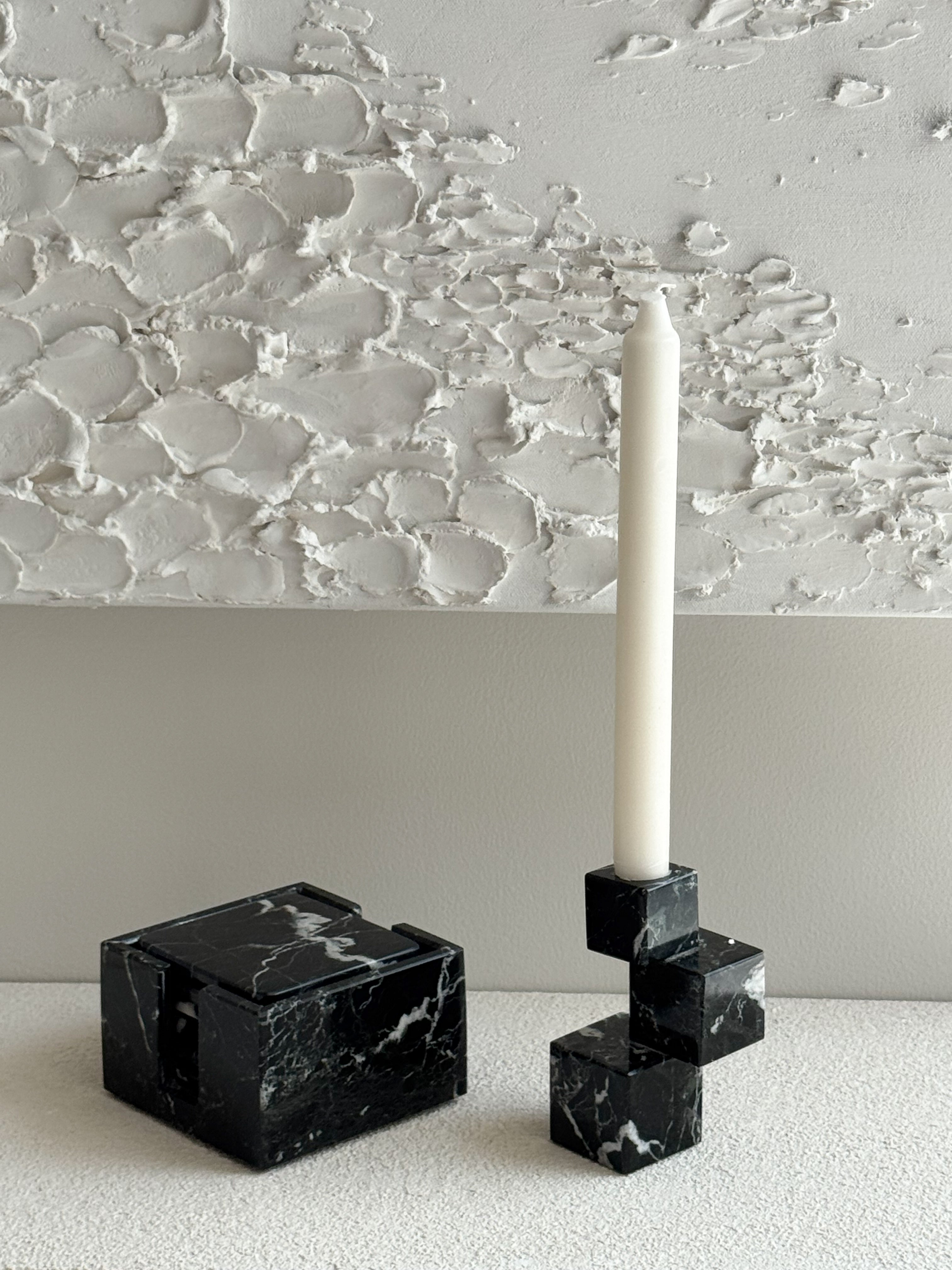 Aidan Marble Candle Holder