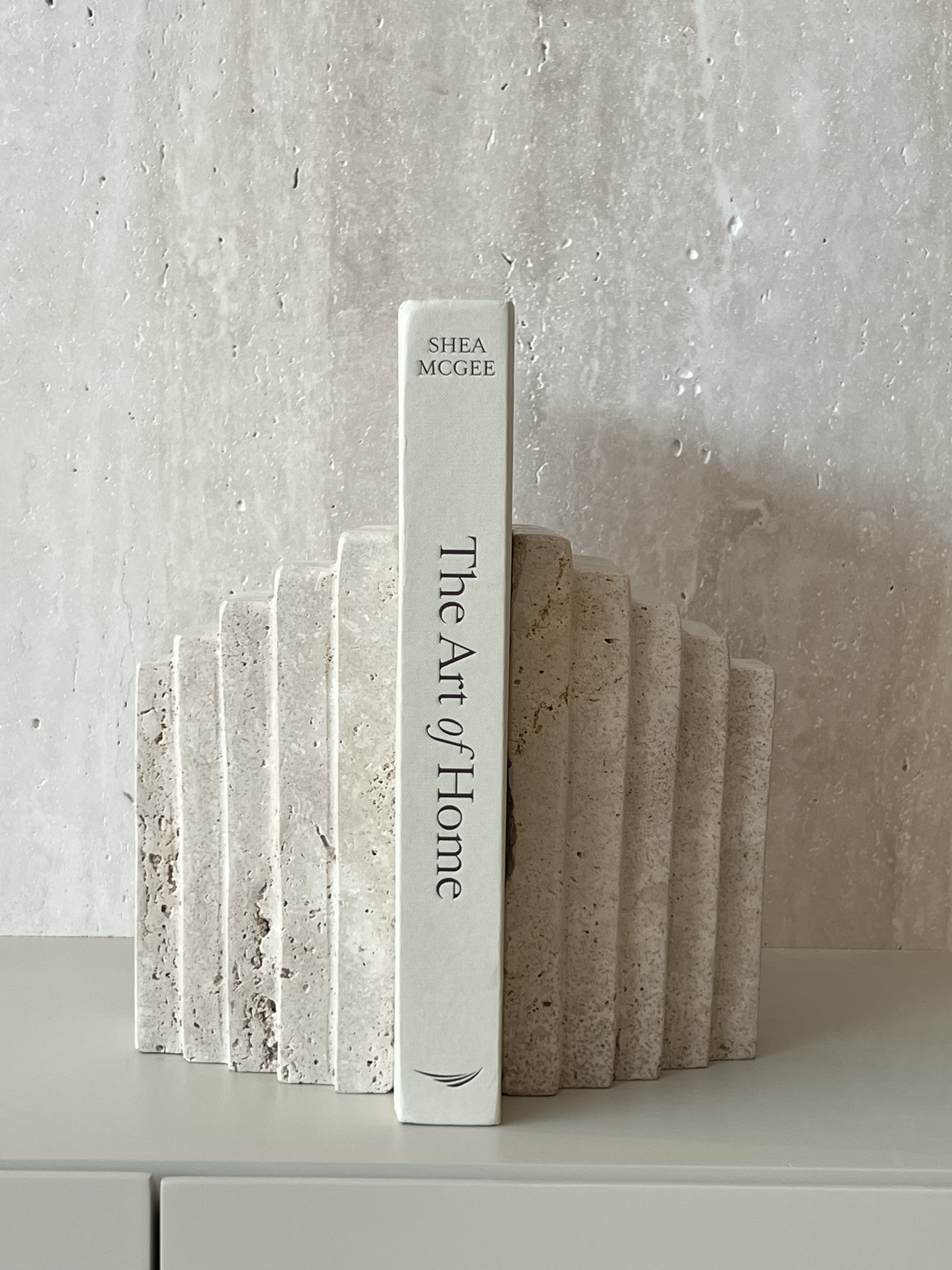 Penny Travertine Bookends