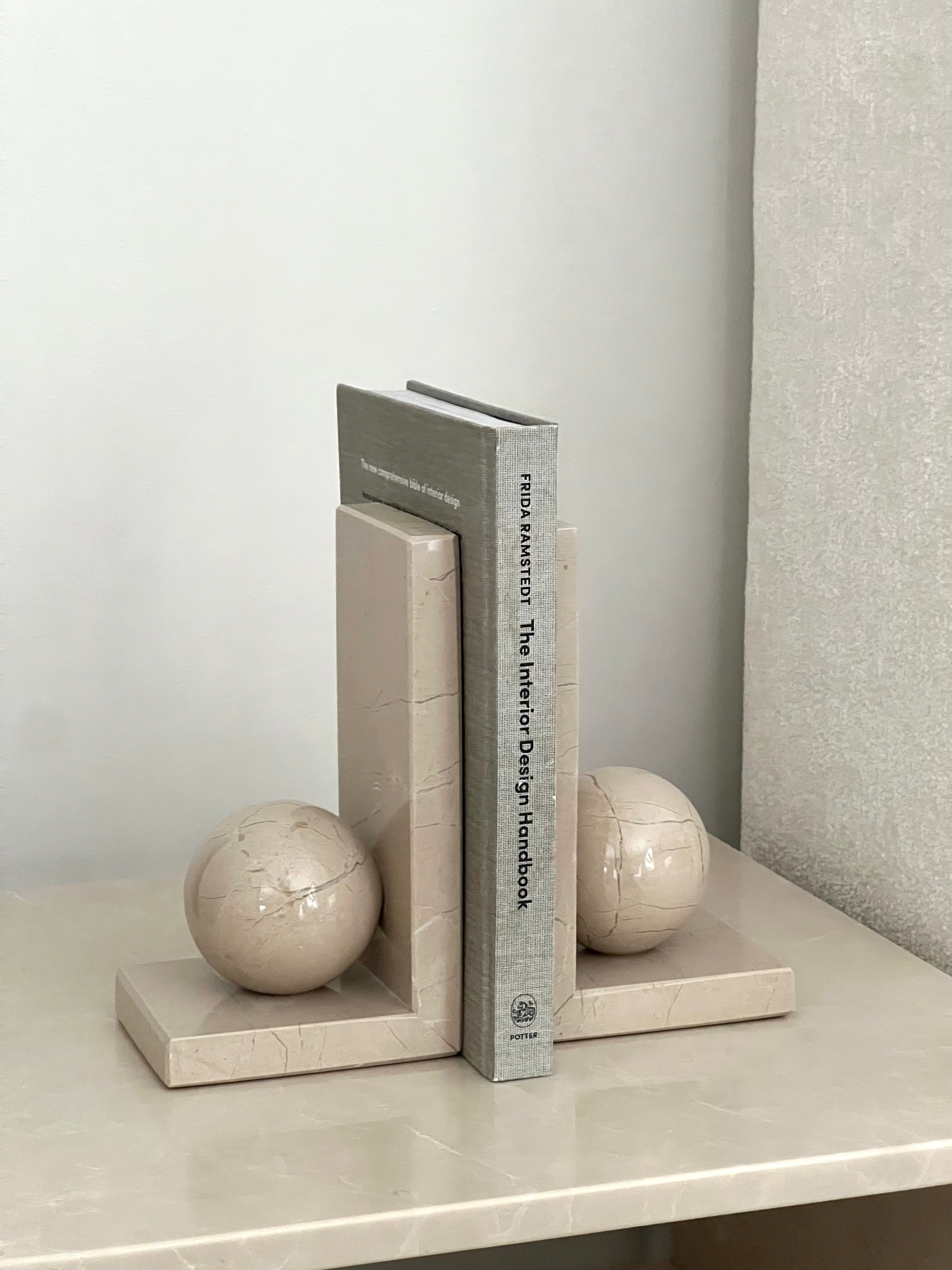 Rae Travertine Bookends