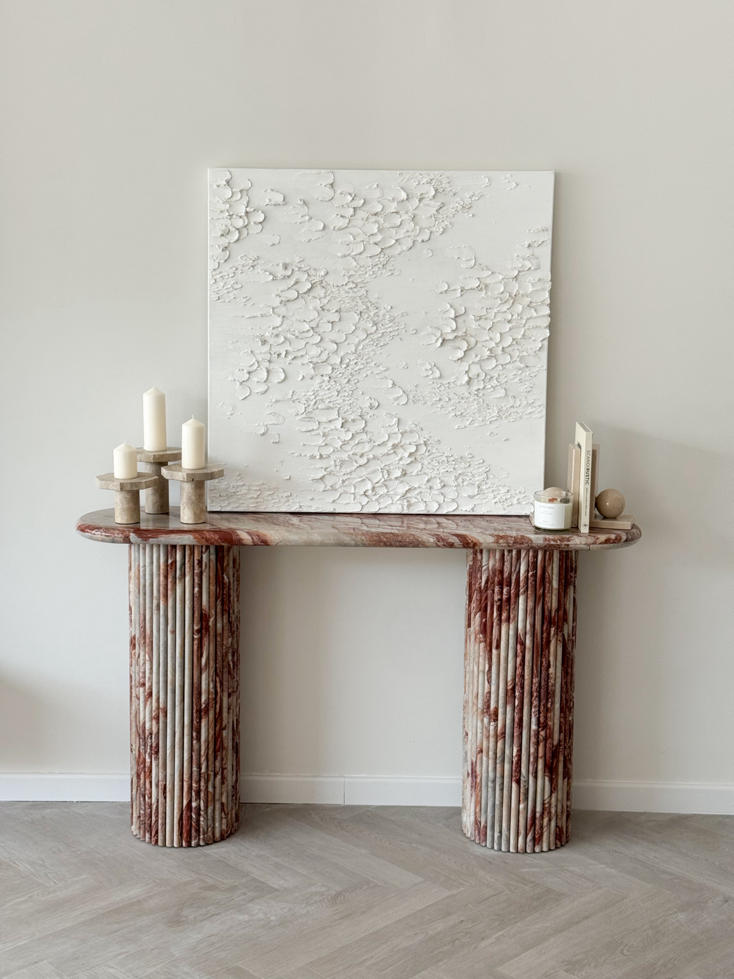 Rosa Marble Console