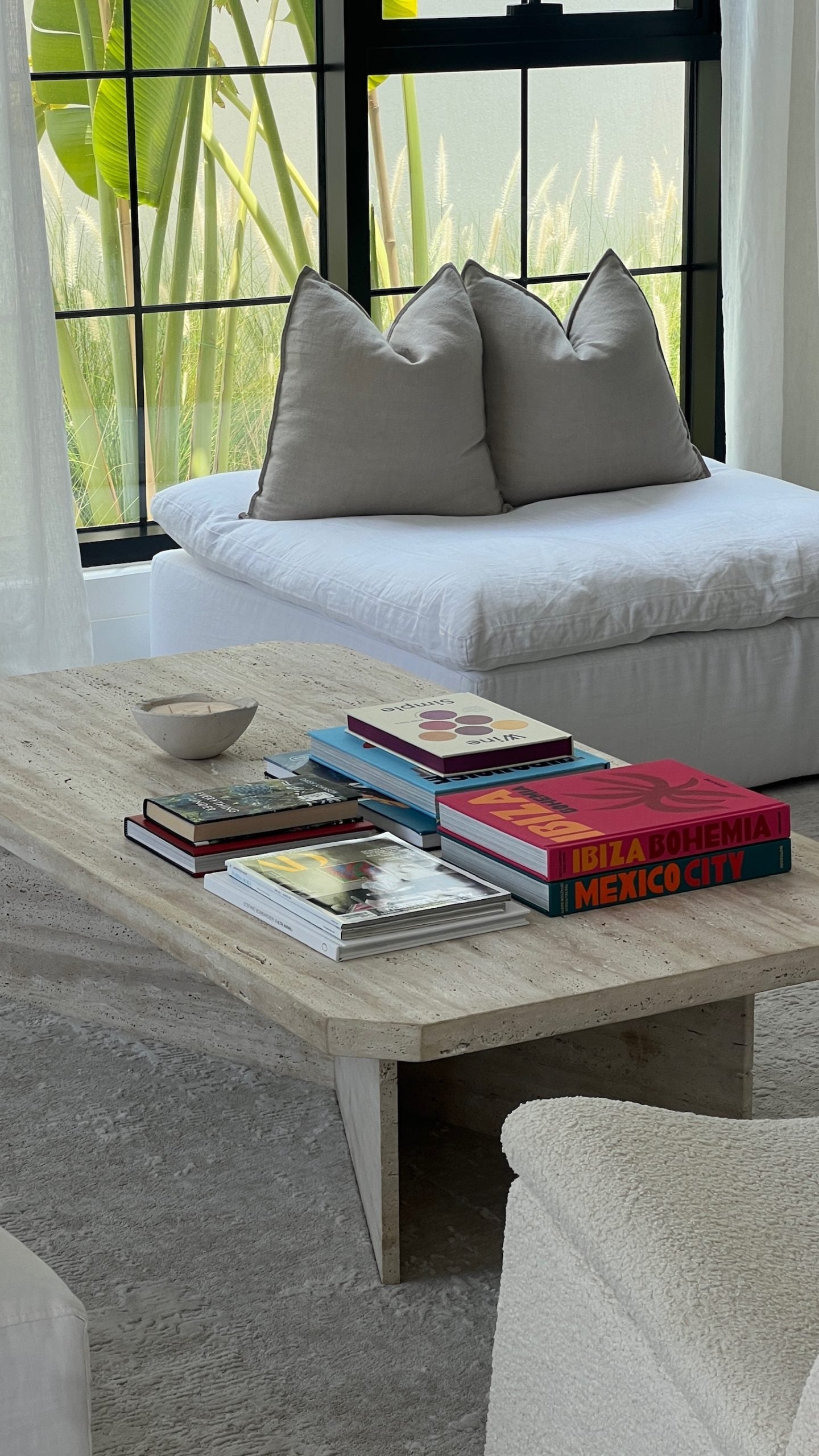 Mateo Travertine Coffee Table