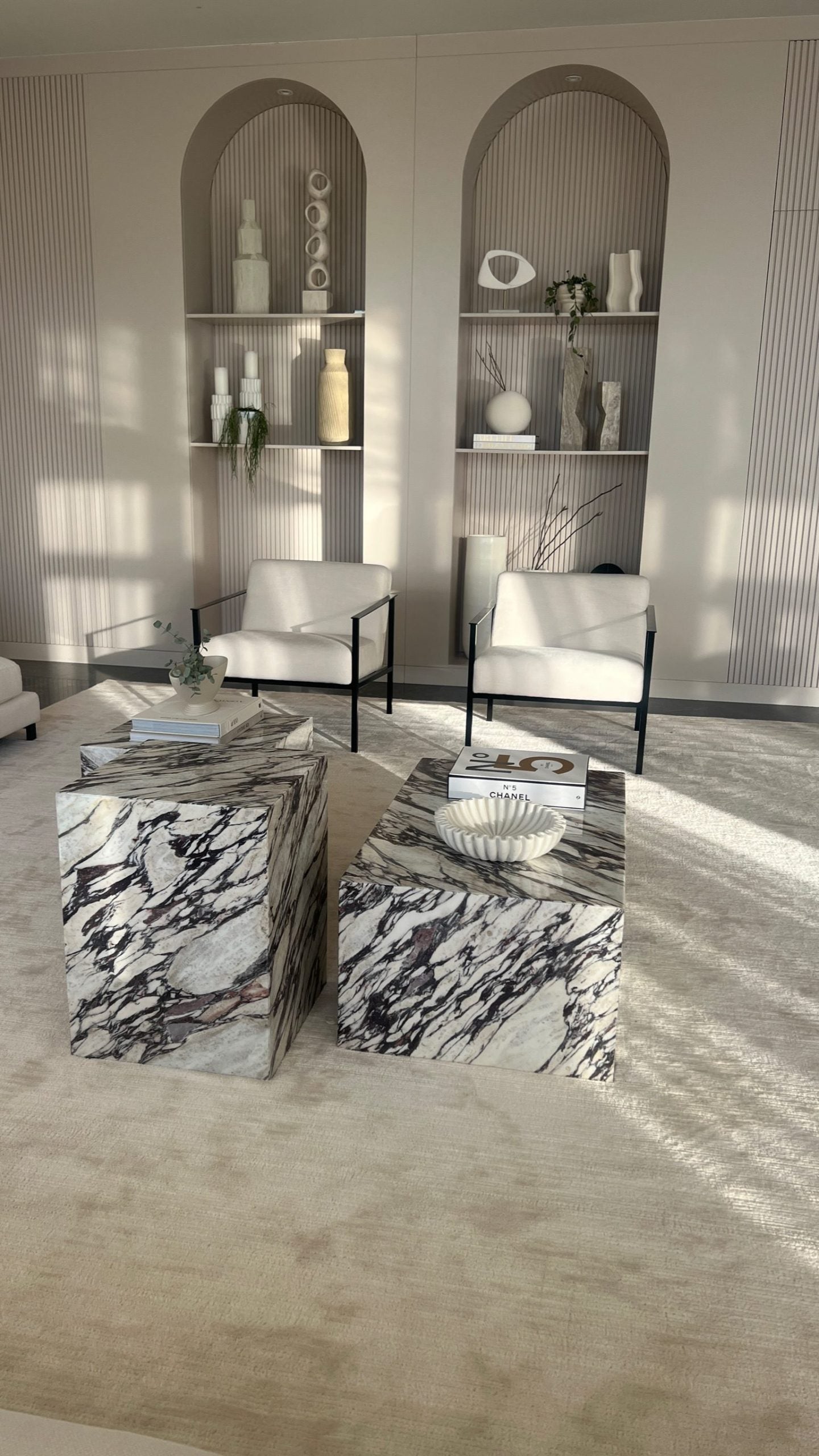 Ophelia Marble Block Coffee Table