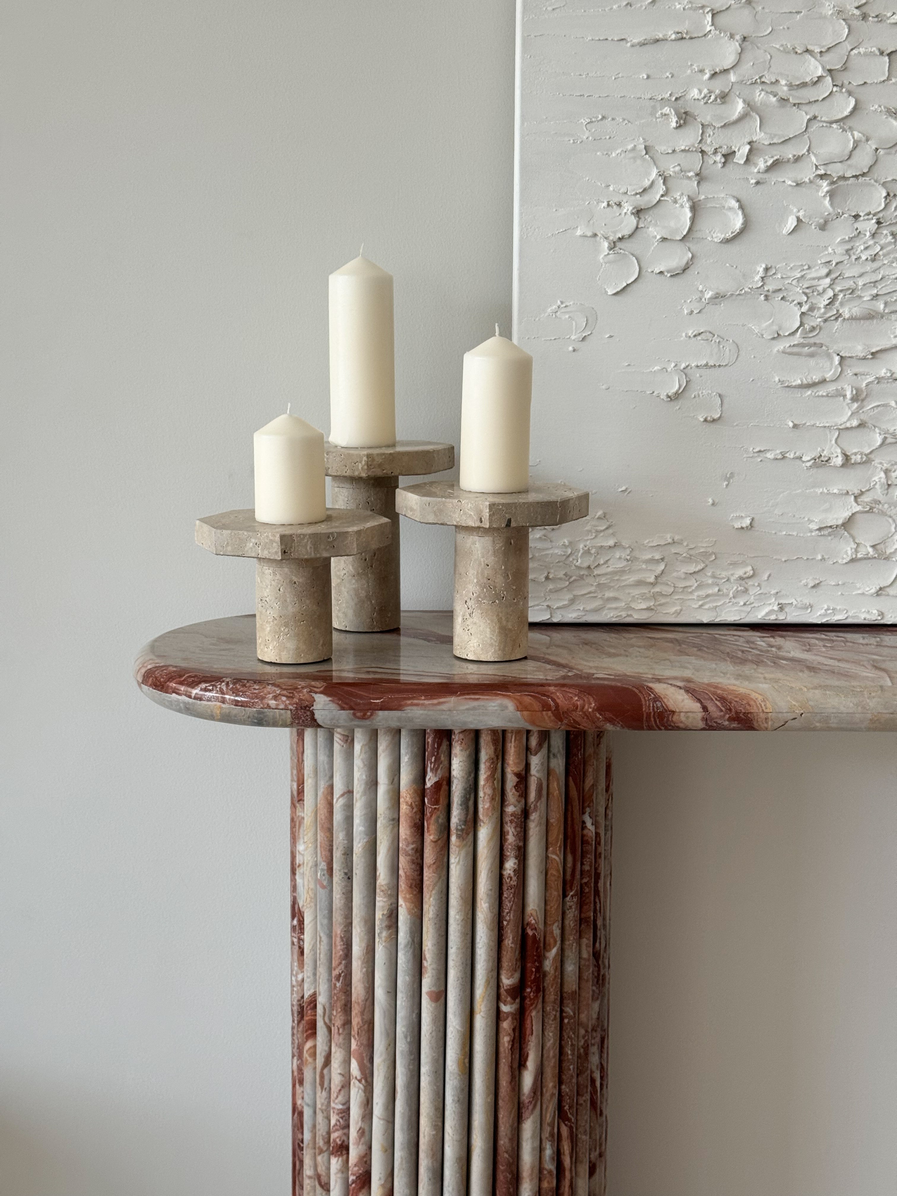 Rosa Marble Console