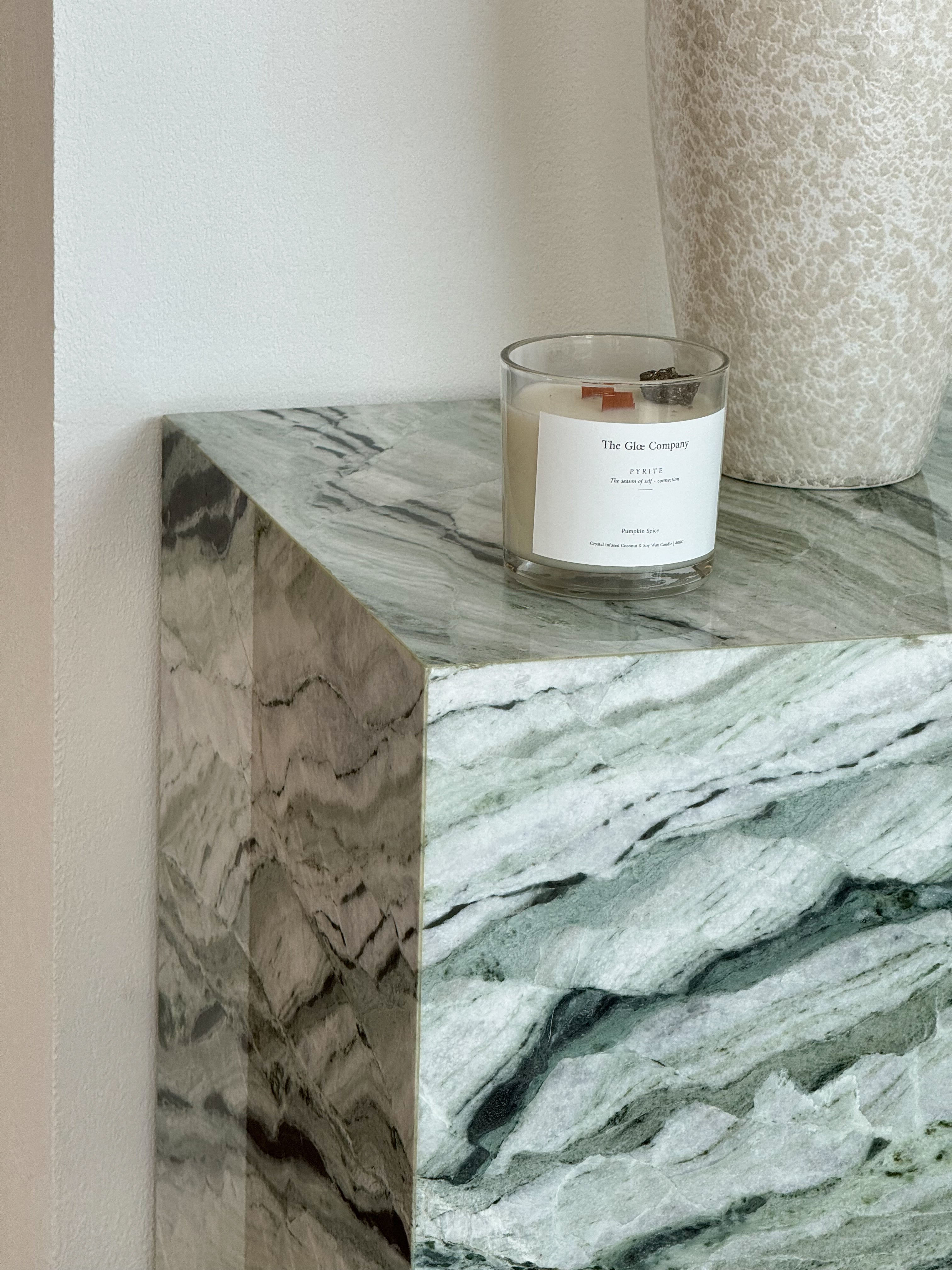 Zoe Green Marble Plinth