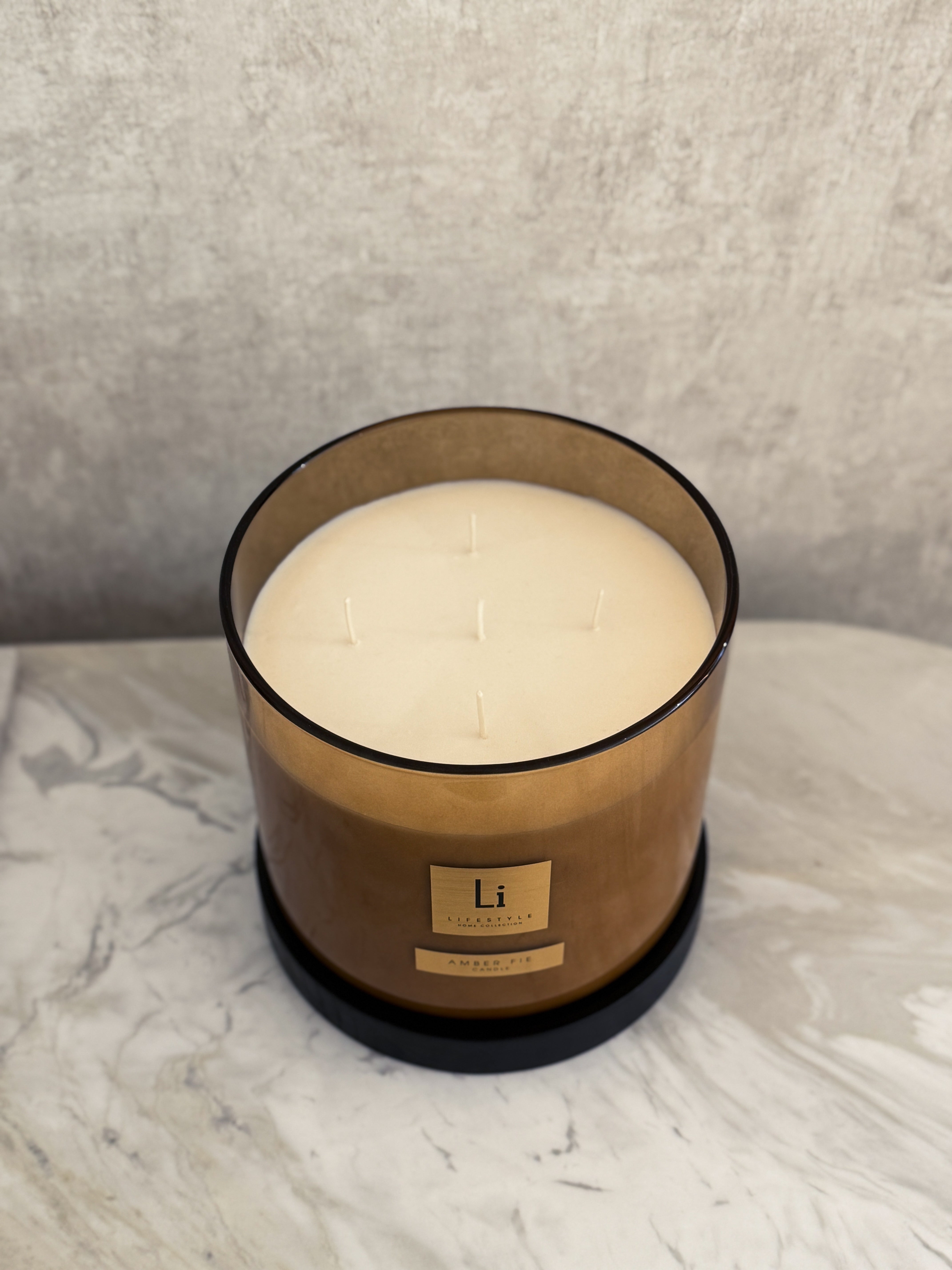 Amber Fie Candle