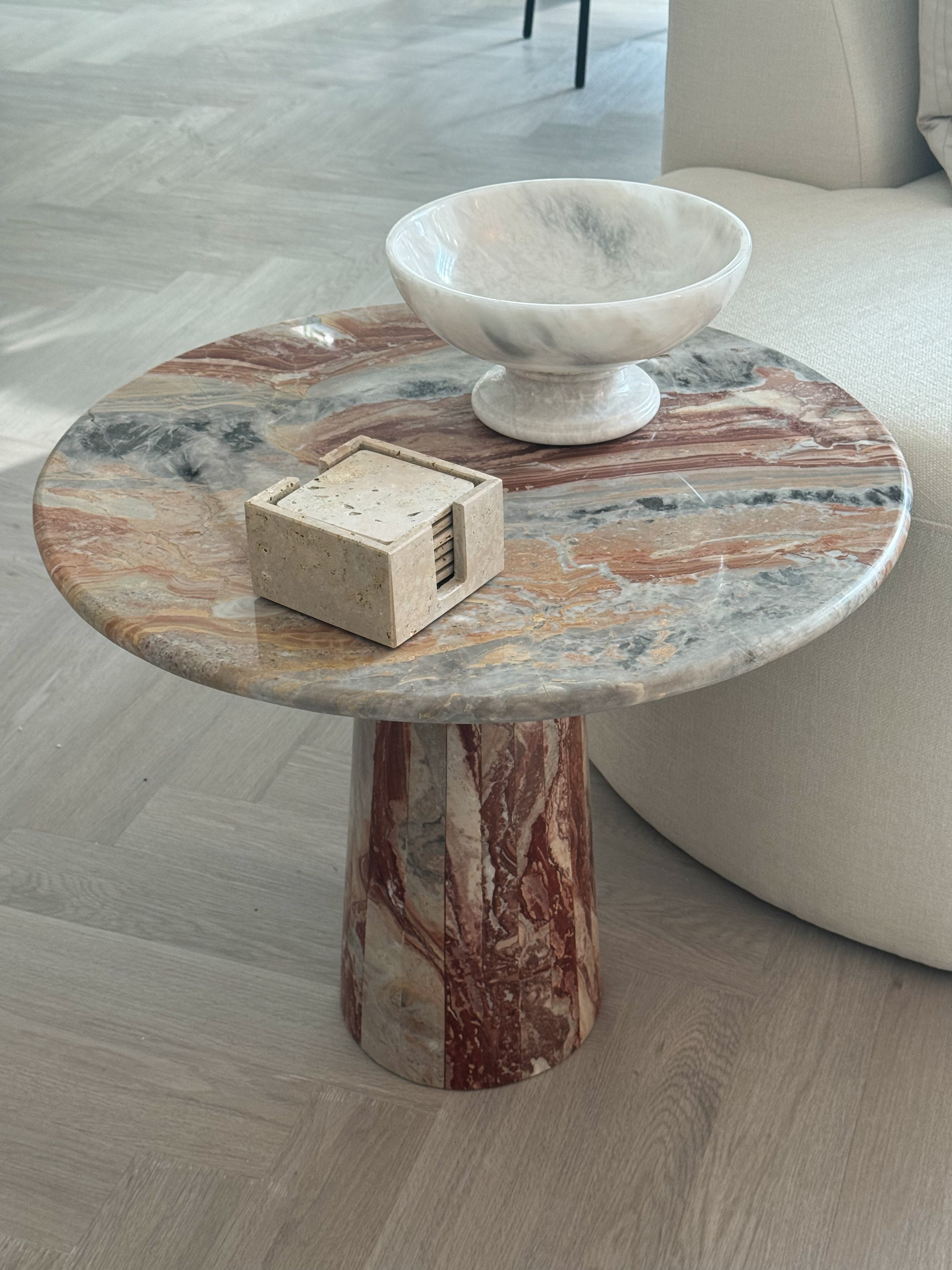 Rosa Marble Side Table