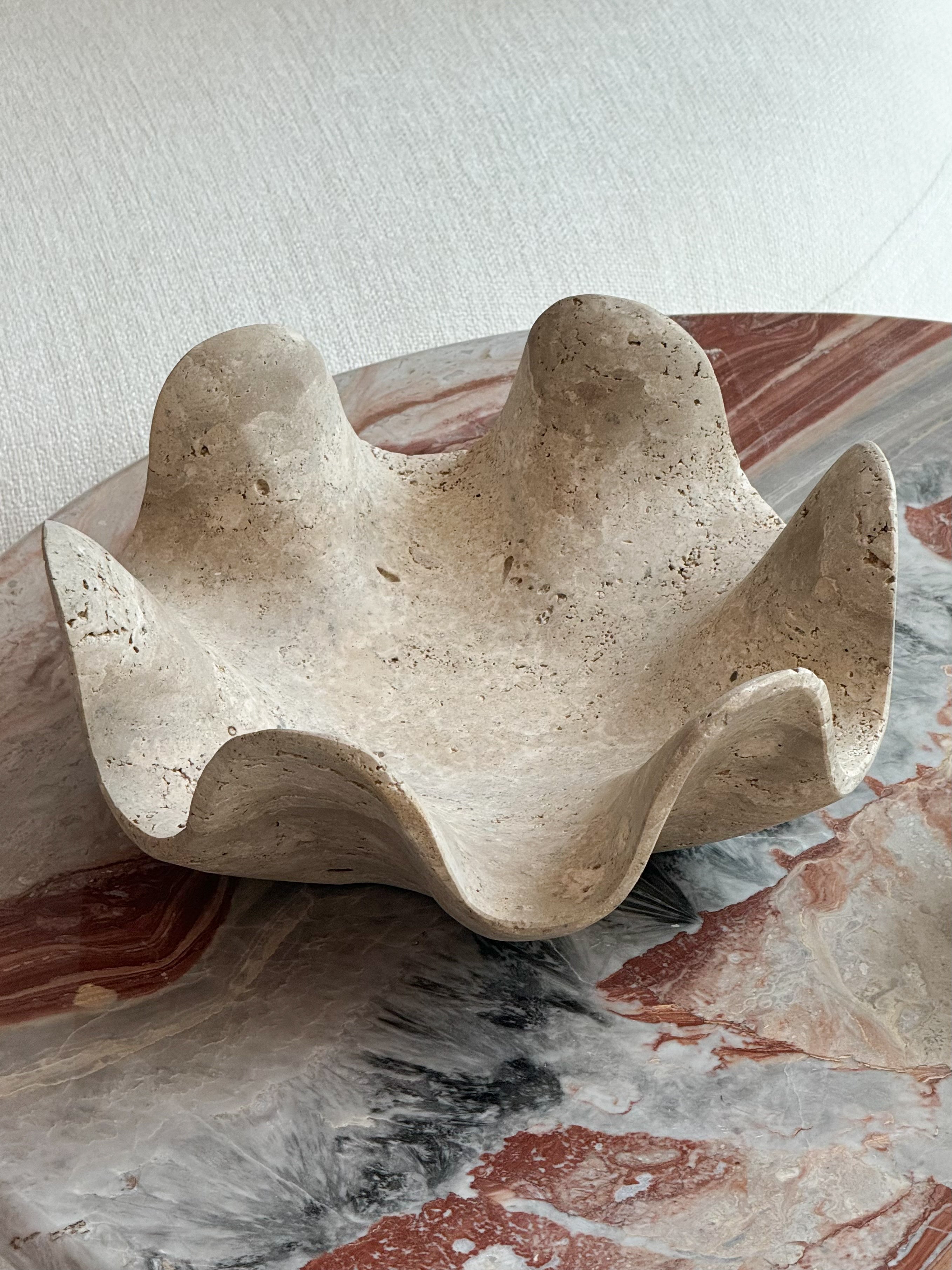 Lucianna Travertine Fruit Bowl