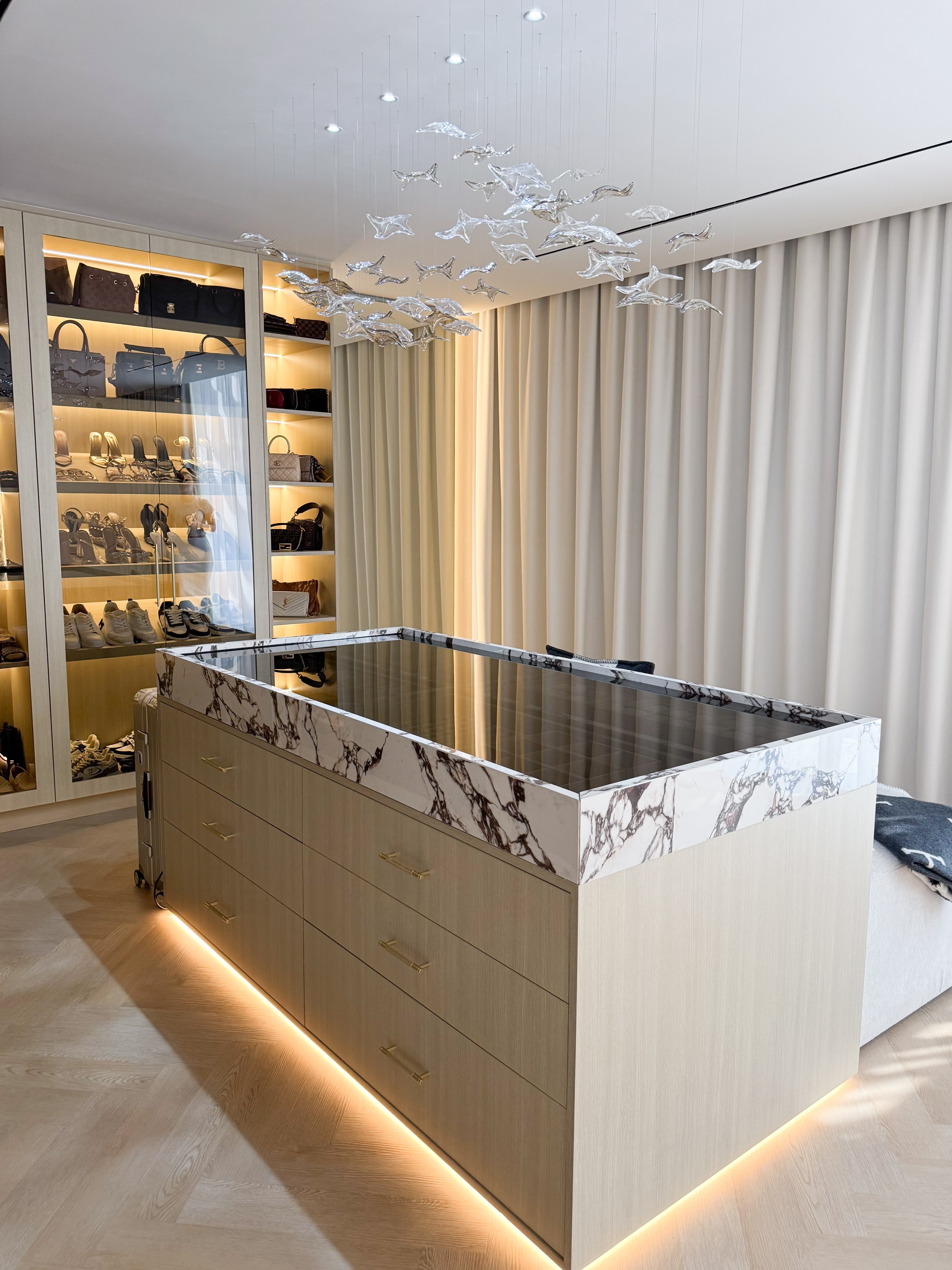 Ivory Walk In Wardrobe