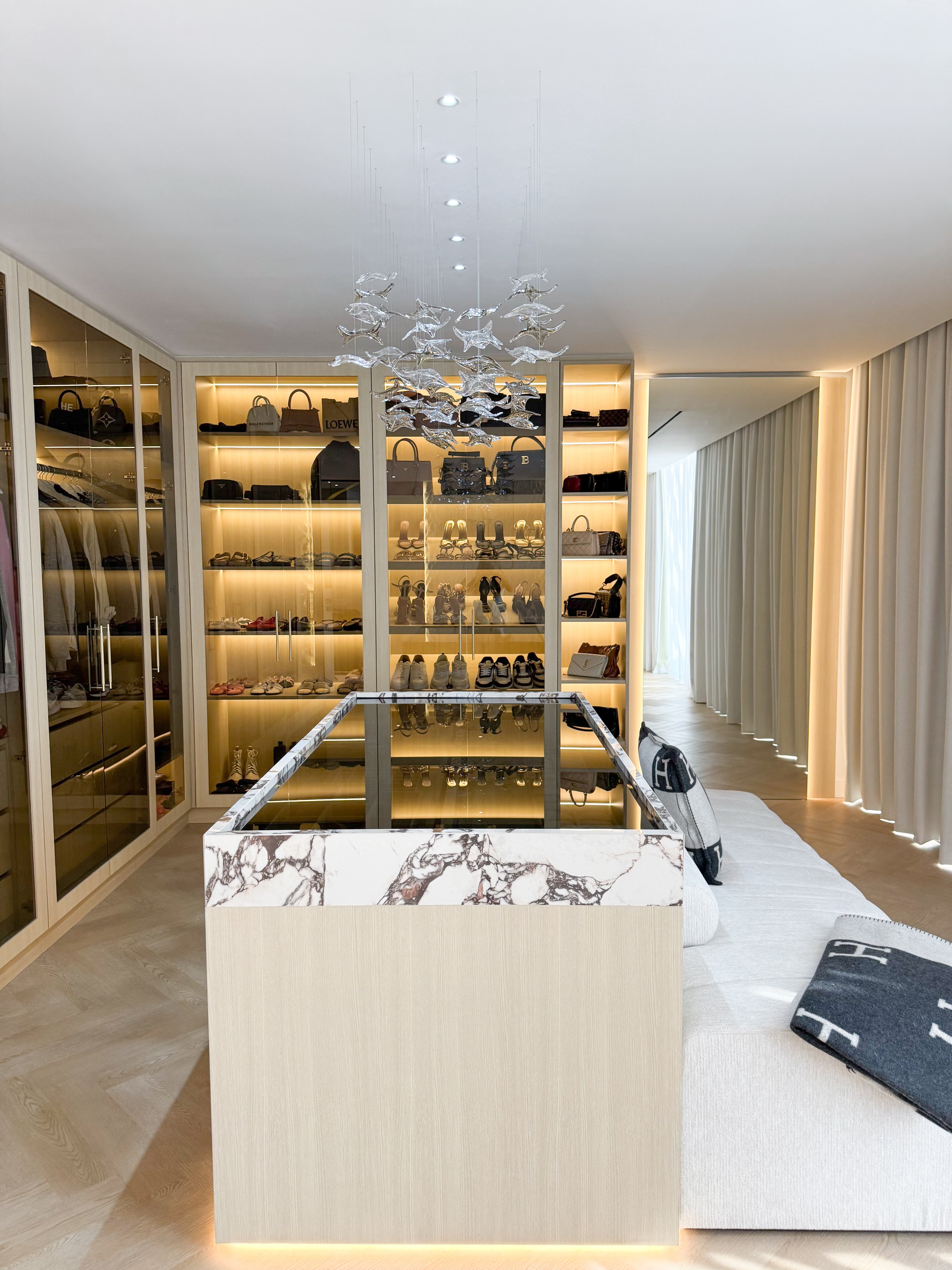 Ivory Walk In Wardrobe