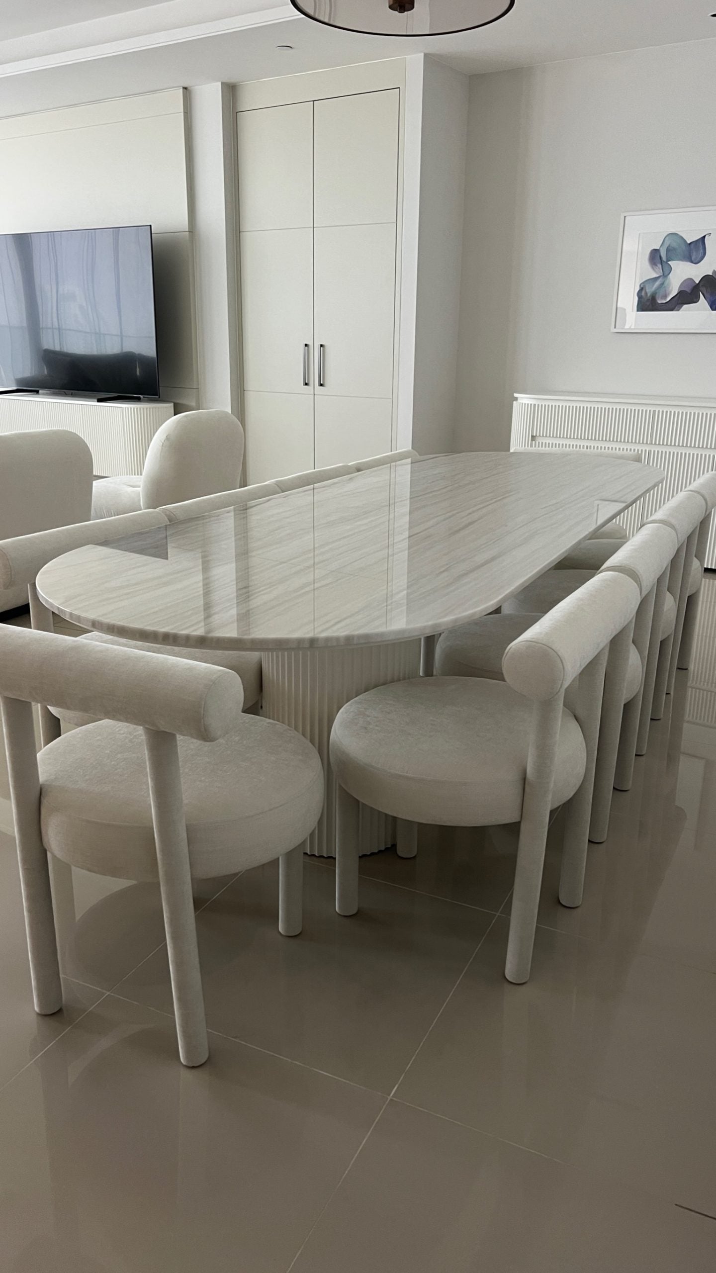 Thalia Nesto Marble Dining Table