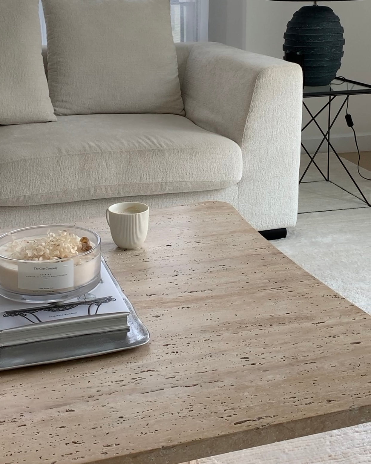 Nikita Travertine Coffee Table