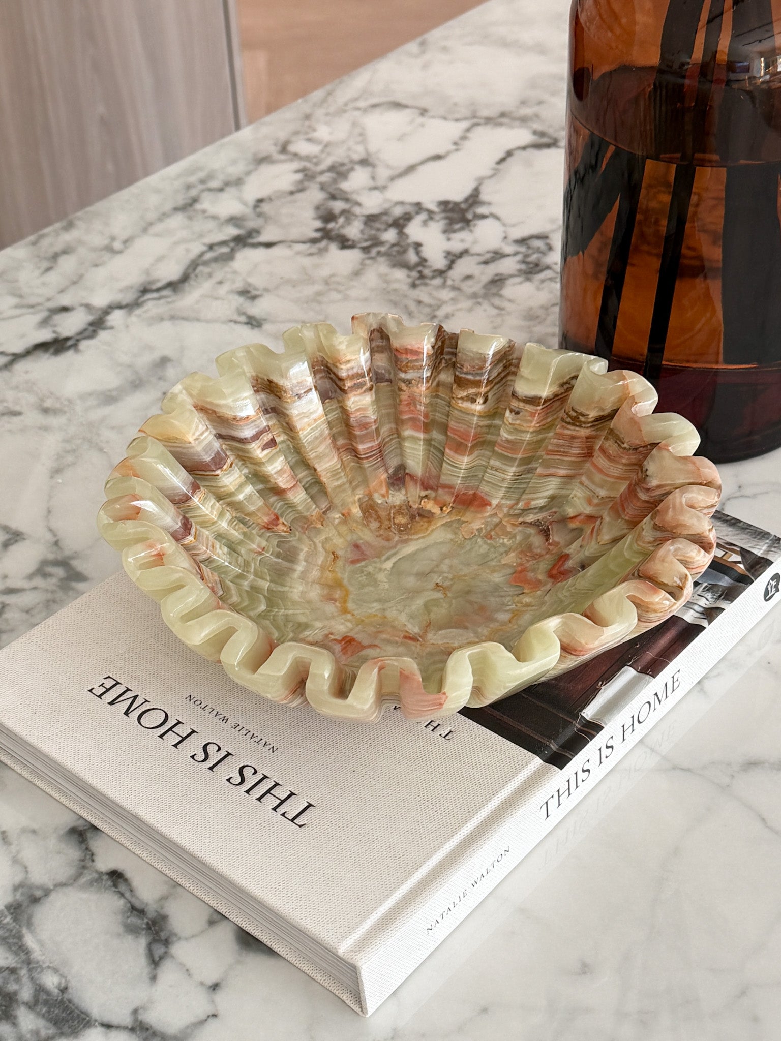 Gracie Green Onyx Fruit Bowl