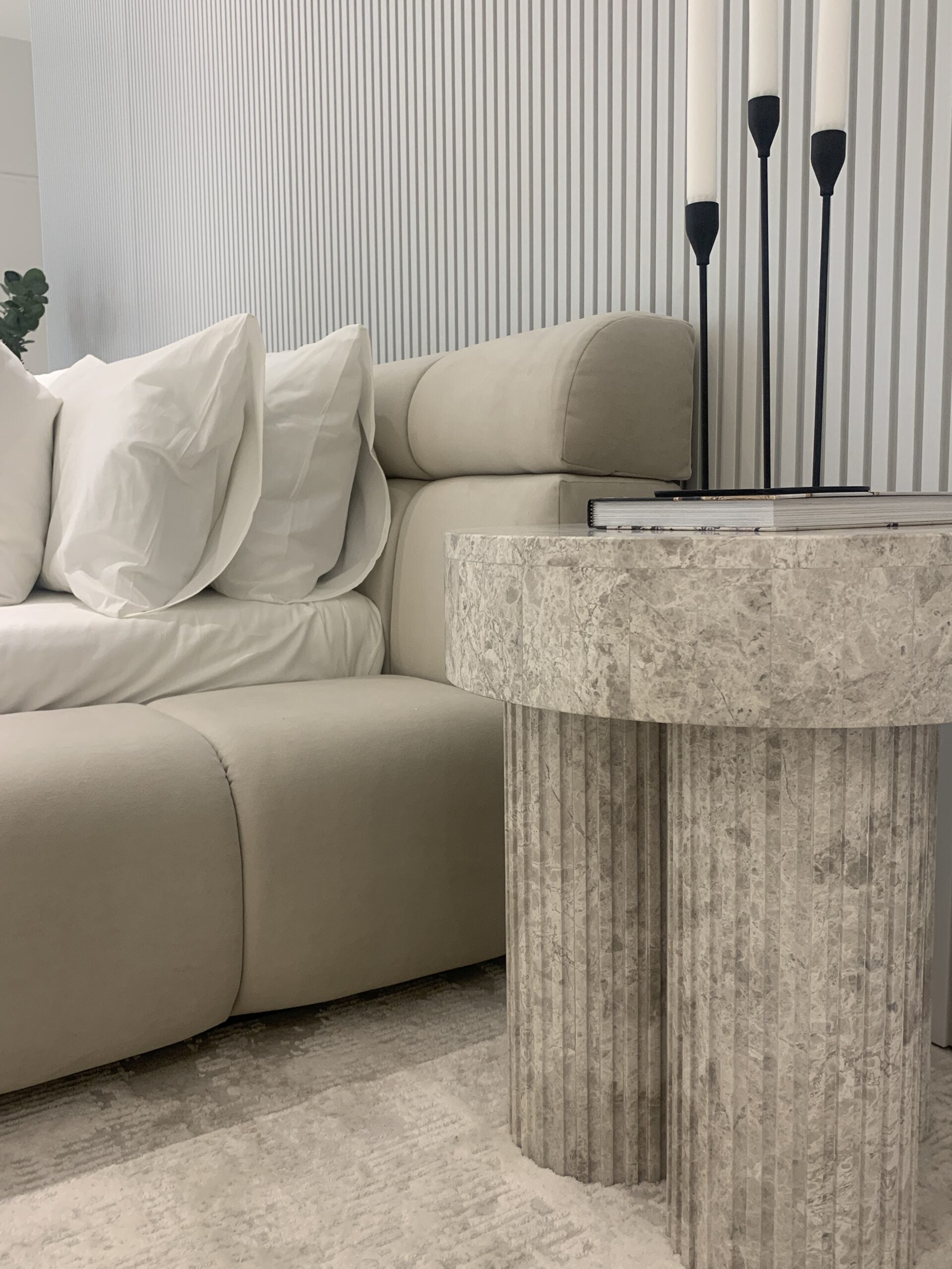 Isabella Round Marble Side Table