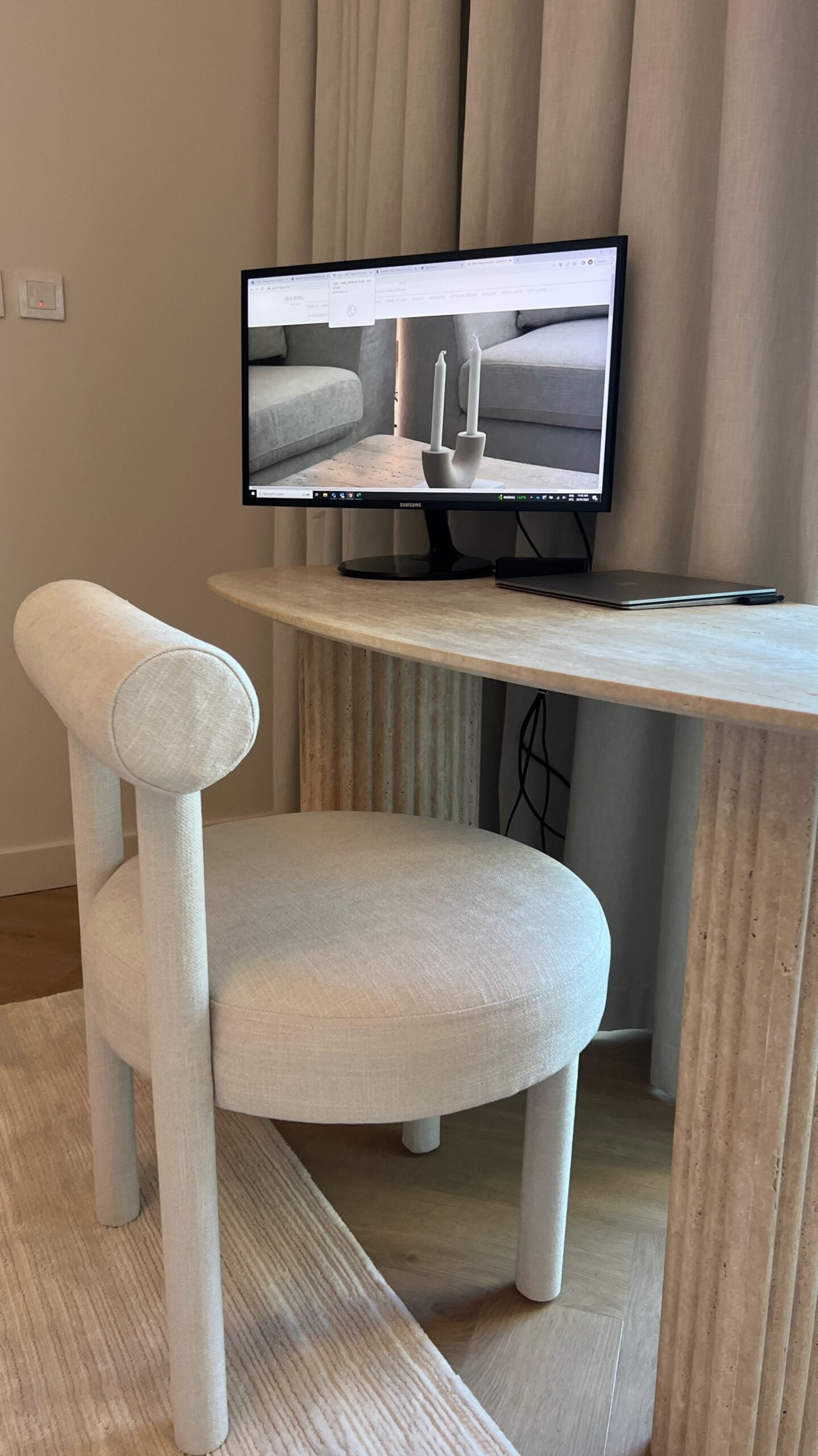 Maya Travertine Desk