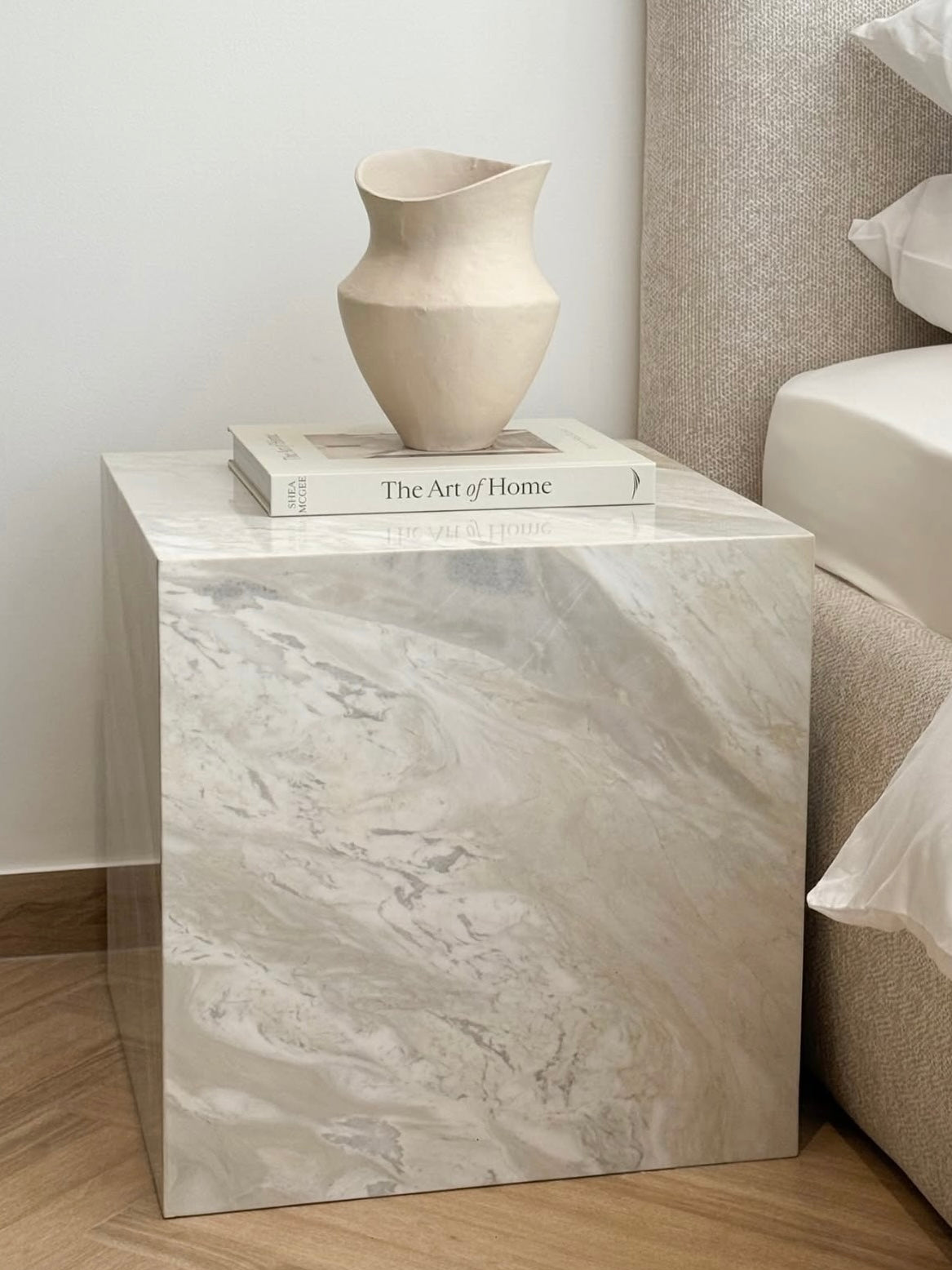 Aurea Ajax Gold Marble Side Table