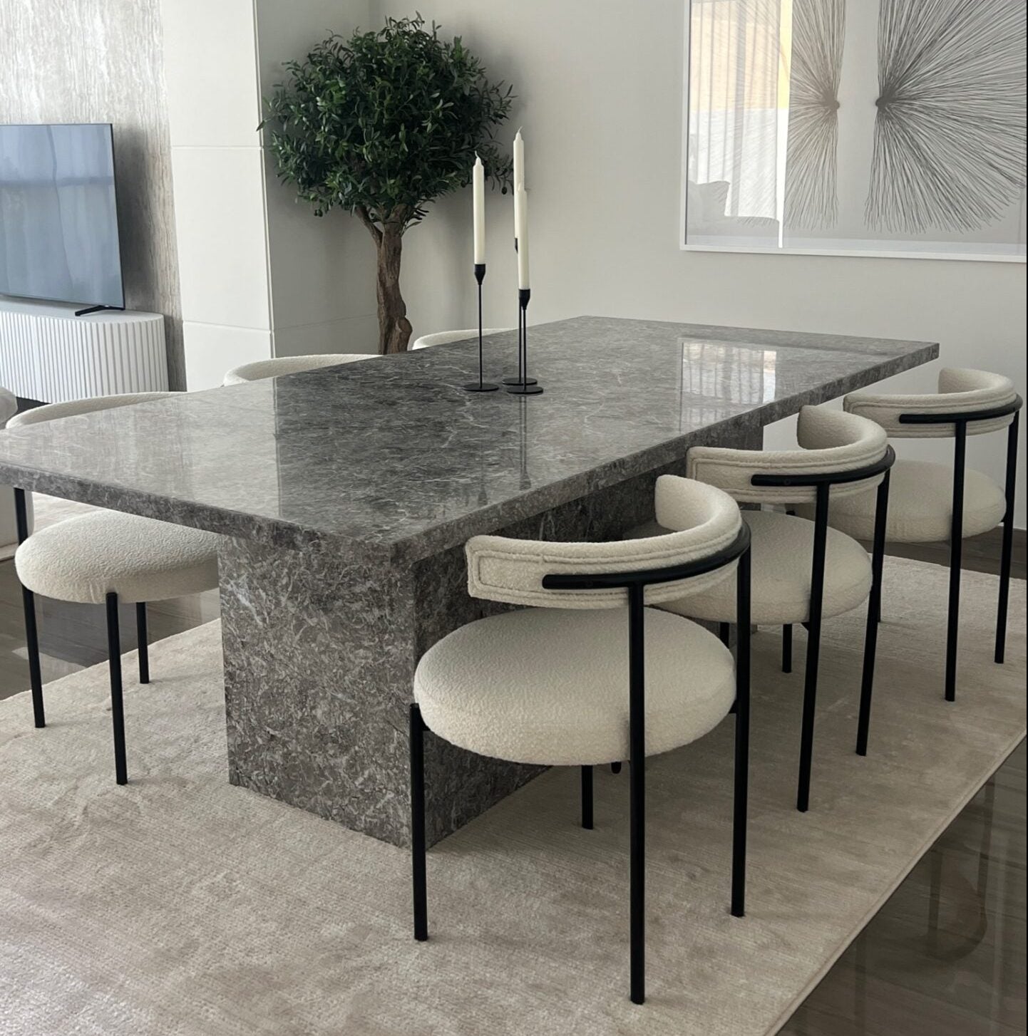 Mylo Marble Dining Table