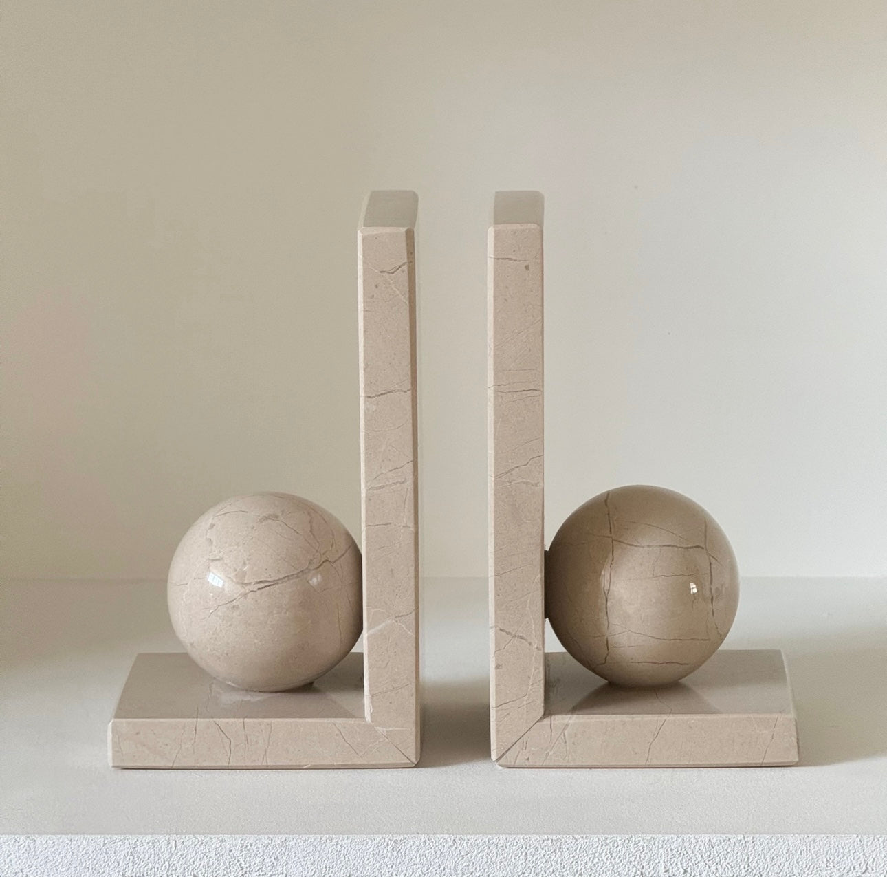 Rae Travertine Bookends