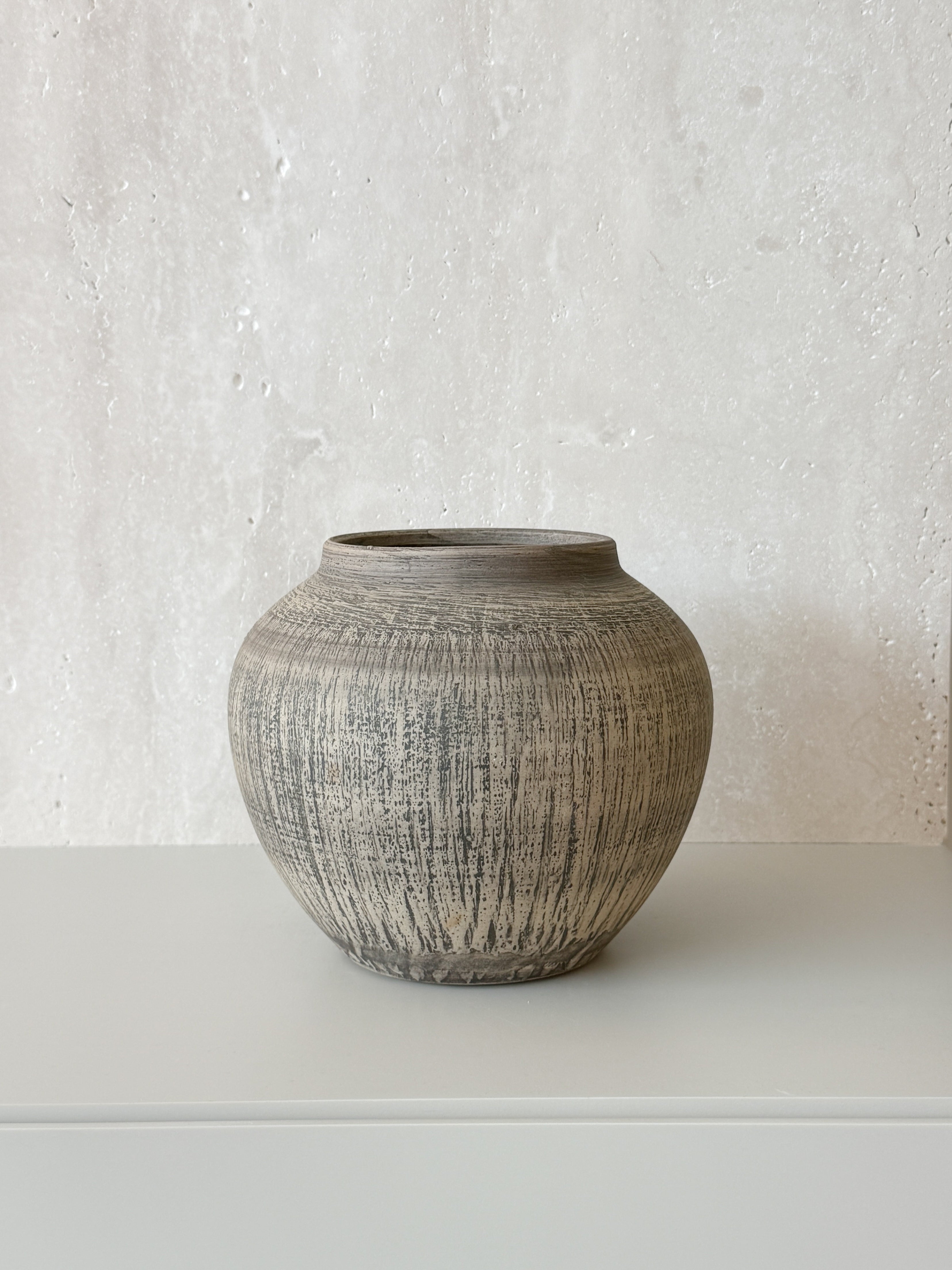 Elara Textured Clay Vase