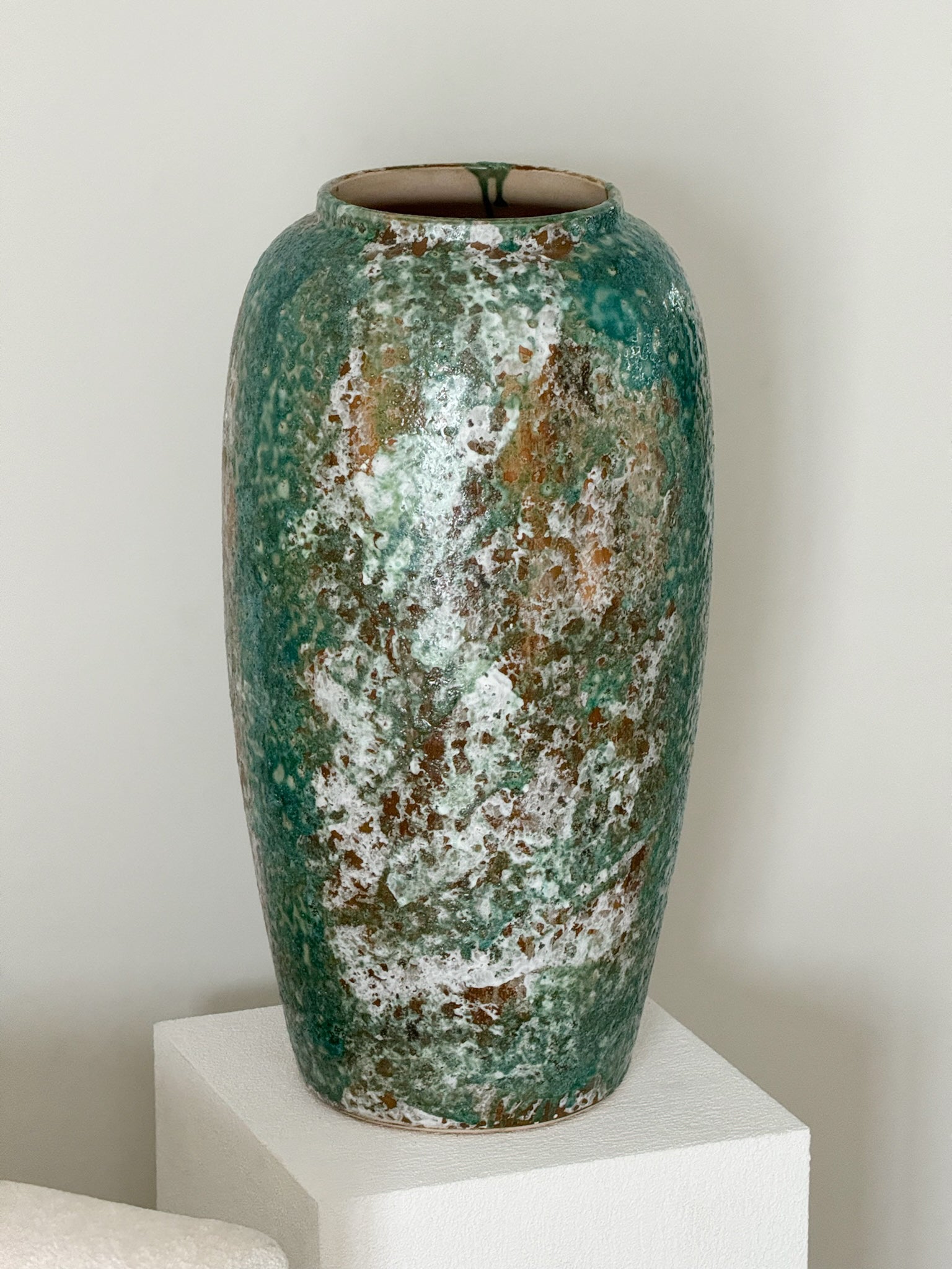 Rustic Green Vase