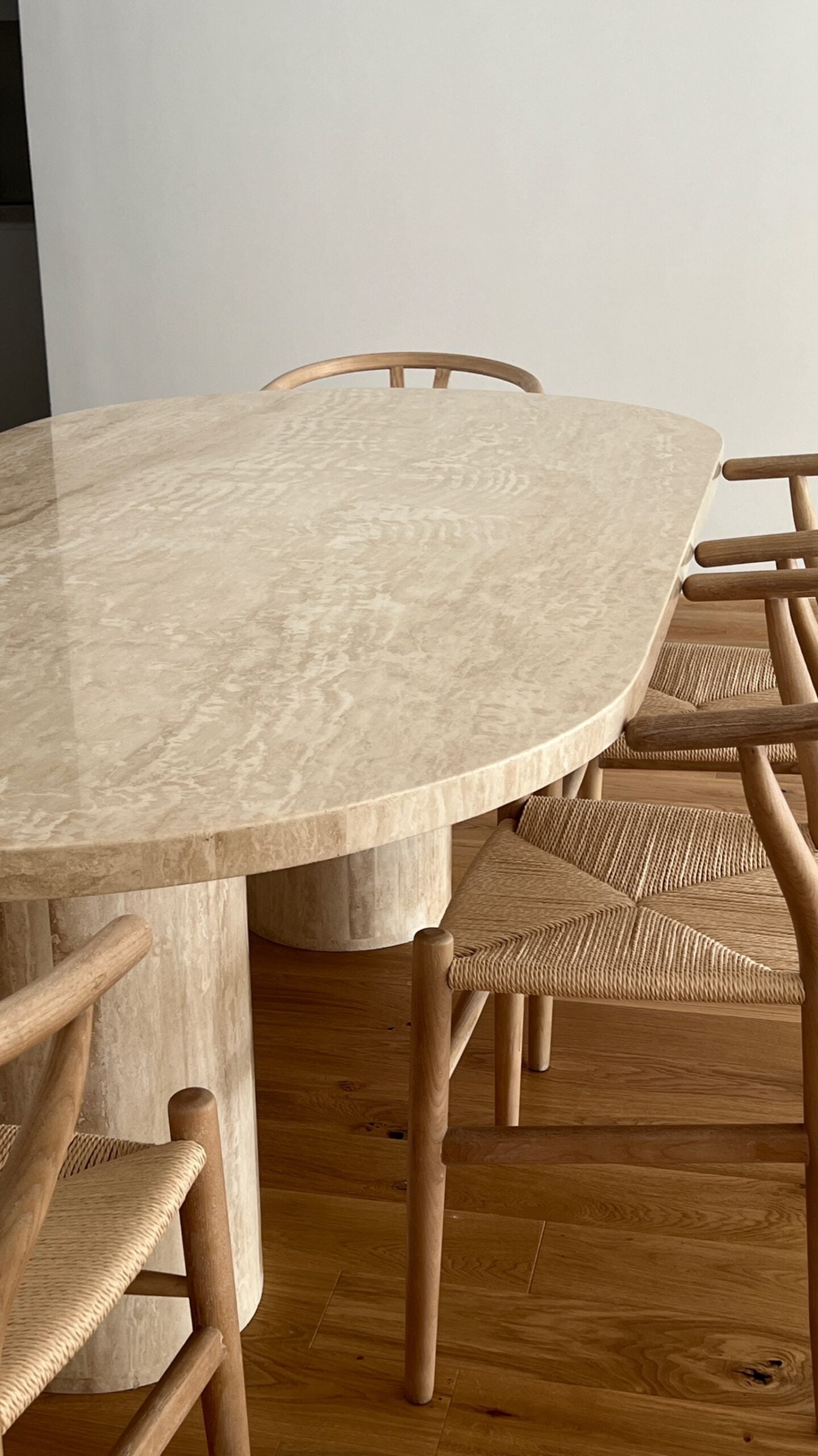 Mataoe Travertine Dining Table