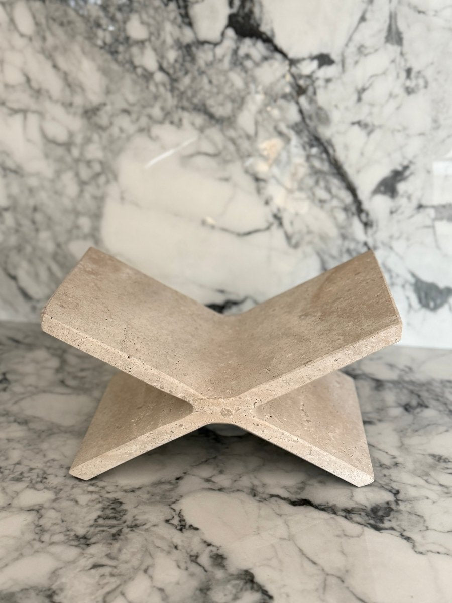 Aeris Travertine Bookstand - PalmLiving Dubai