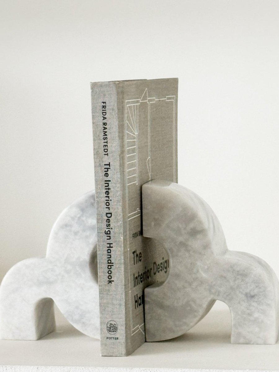 Aiah White Marble Bookend - PalmLiving Dubai