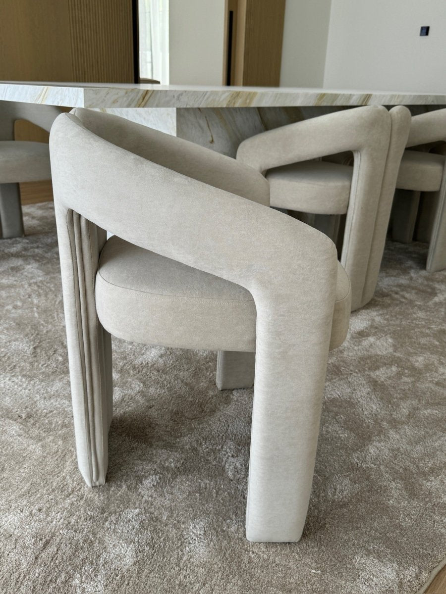 Andrea Curved Dining Chair - PalmLiving Dubai