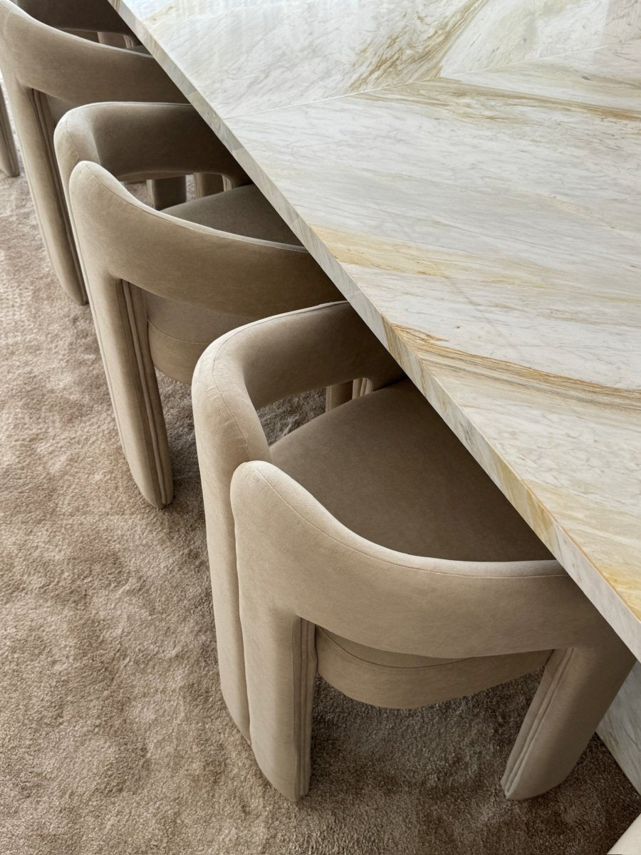 Andrea Curved Dining Chair - PalmLiving Dubai