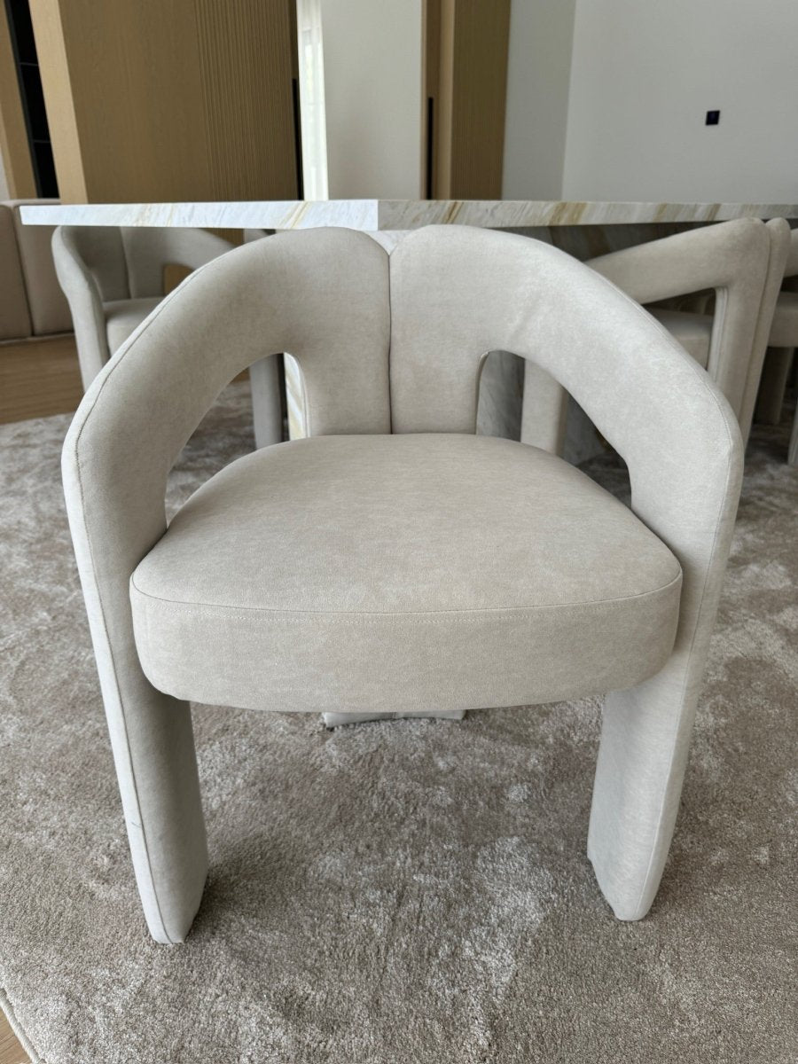 Andrea Curved Dining Chair - PalmLiving Dubai