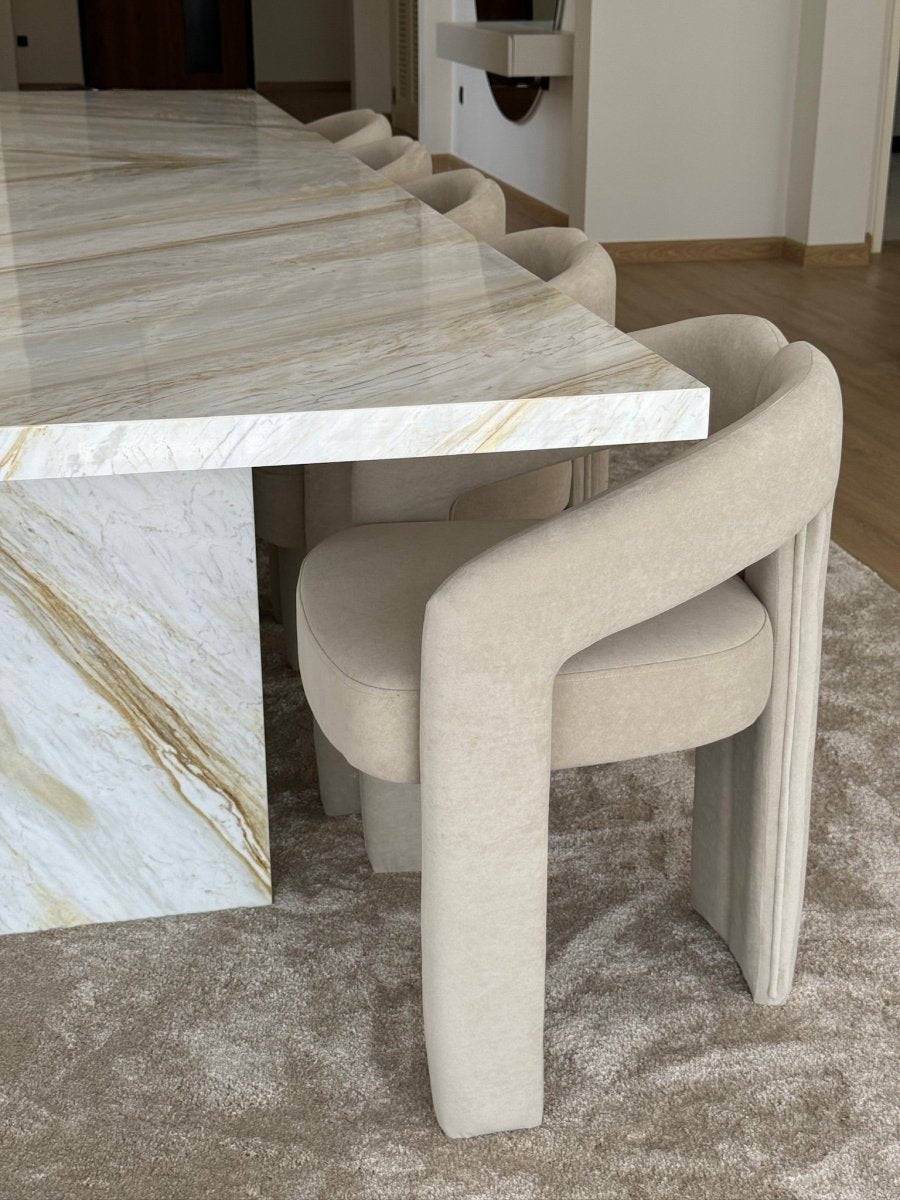 Andrea Curved Dining Chair - PalmLiving Dubai