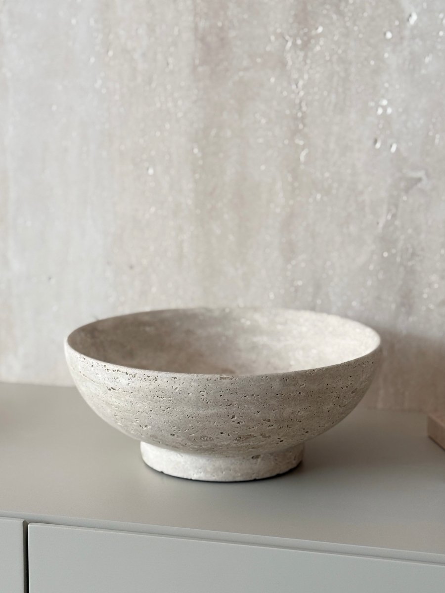 Bao Travertine Fruit Bowl - PalmLiving Dubai
