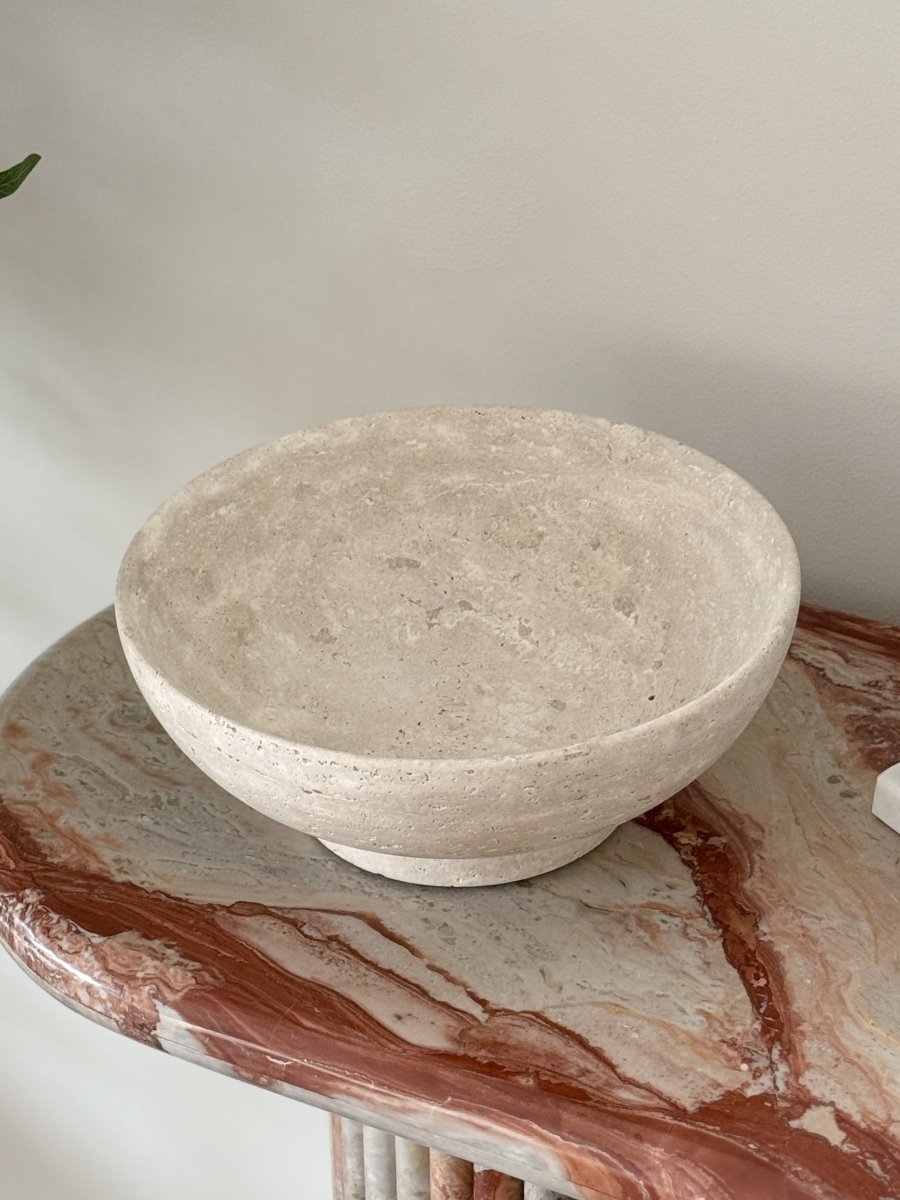Bao Travertine Fruit Bowl - PalmLiving Dubai