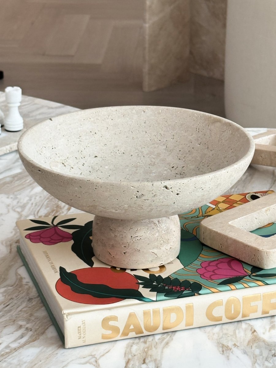 Daphne Travertine Bowl - PalmLiving Dubai