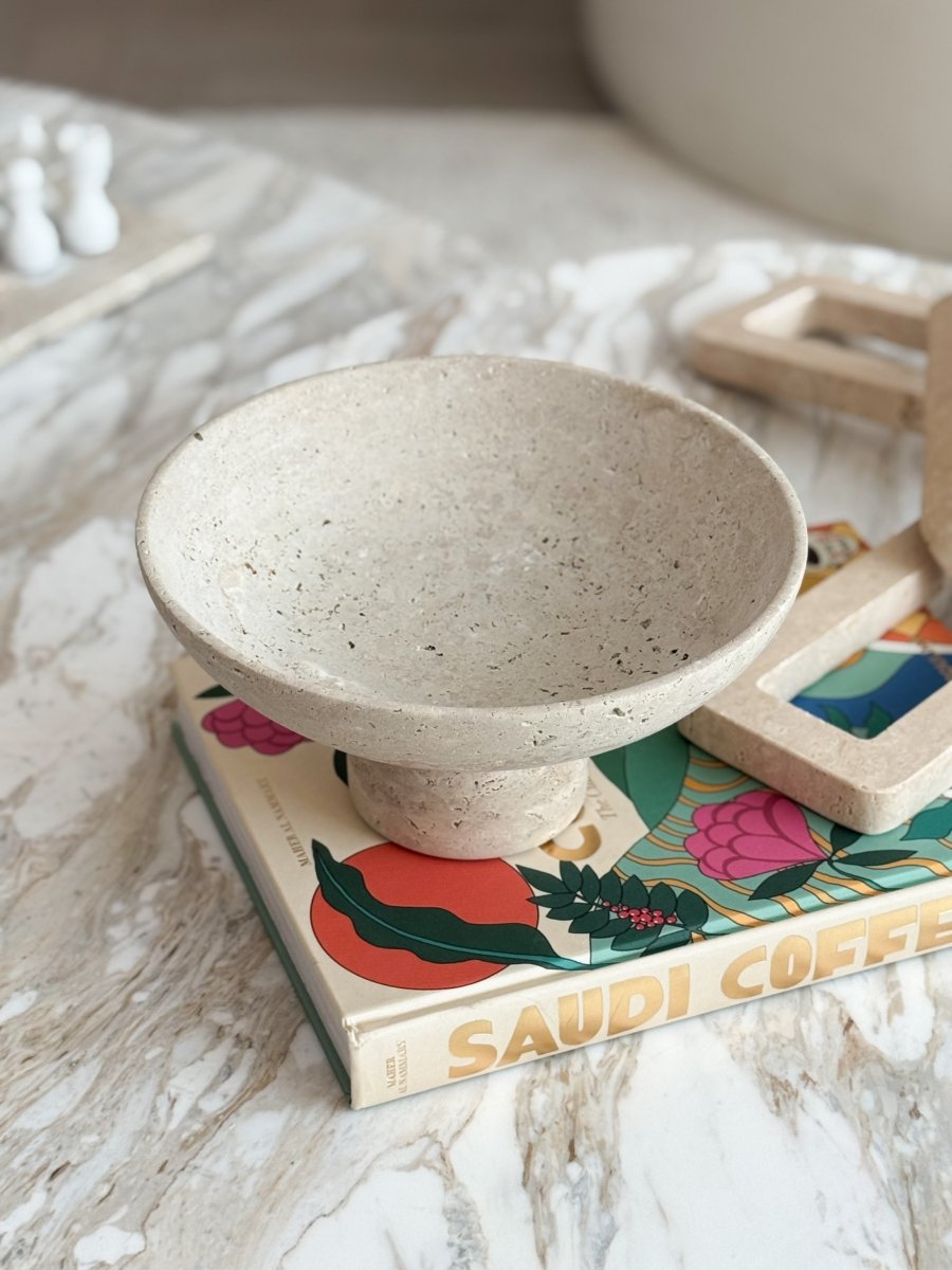 Daphne Travertine Bowl - PalmLiving Dubai