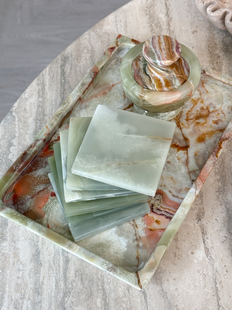 Green Onyx Coaster - PalmLiving Dubai