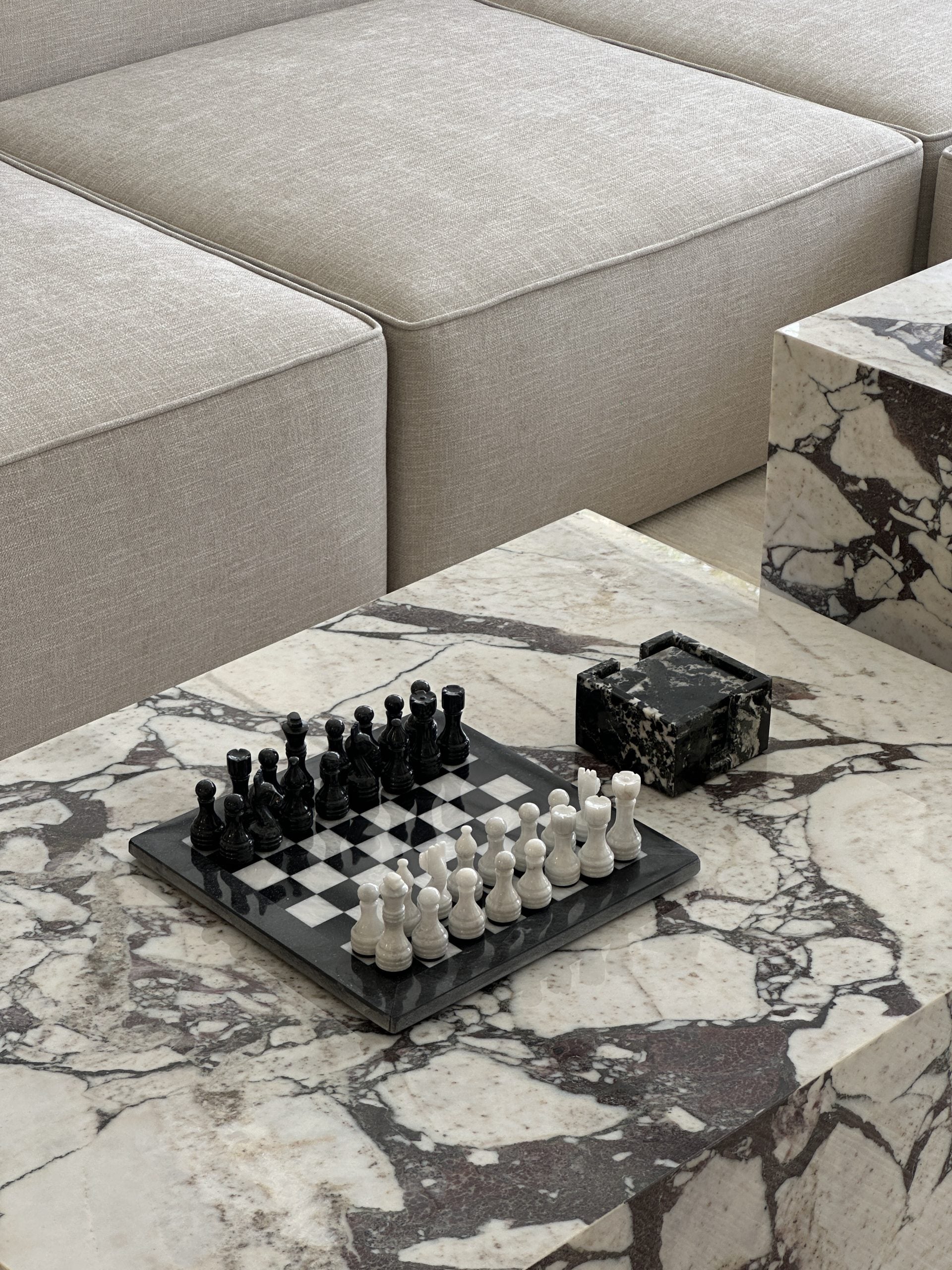 Trisha Marble Block Coffee Table