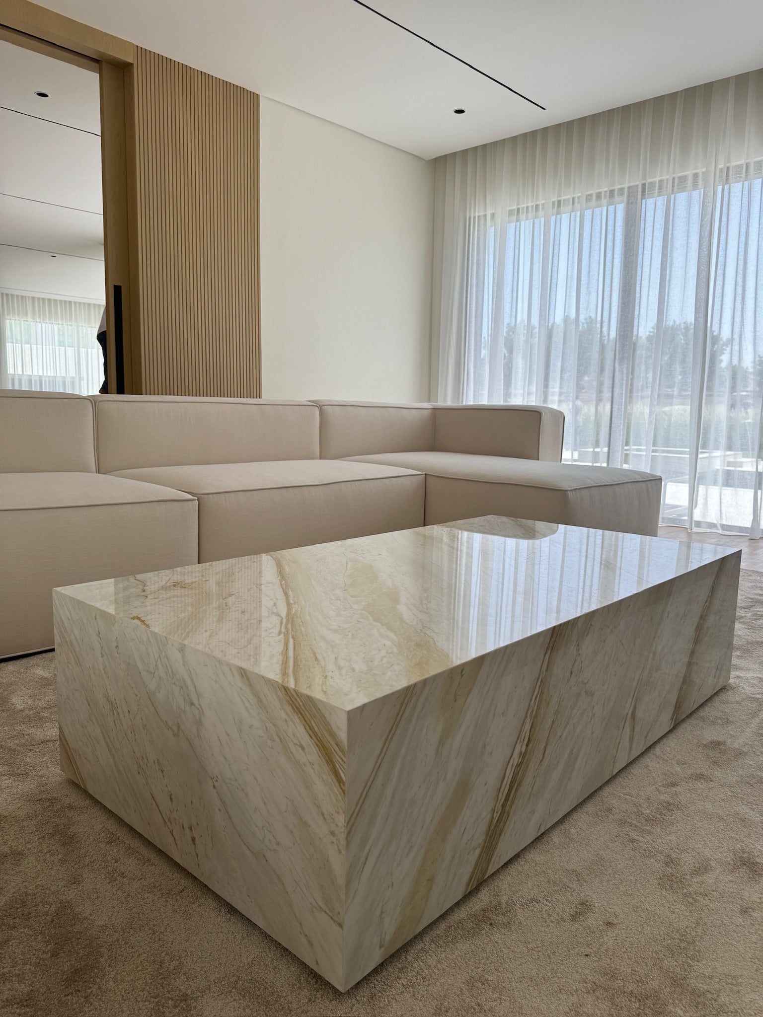 Blake Calacatta Greek Marble Coffee Table