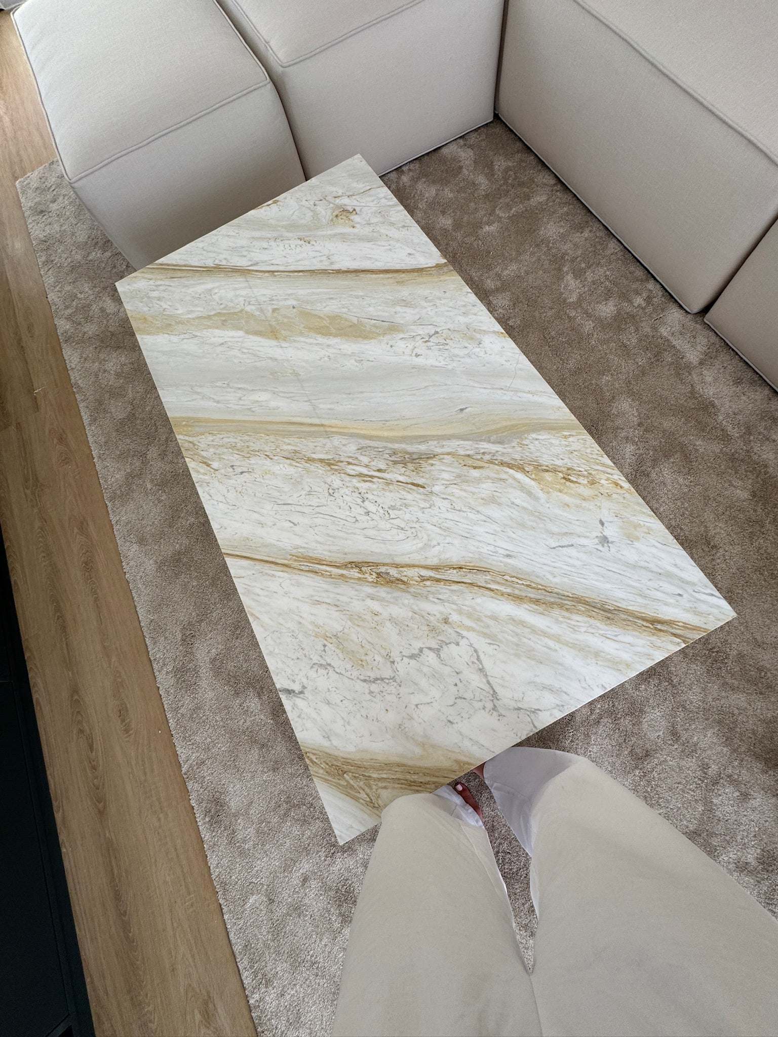 Blake Calacatta Greek Marble Coffee Table