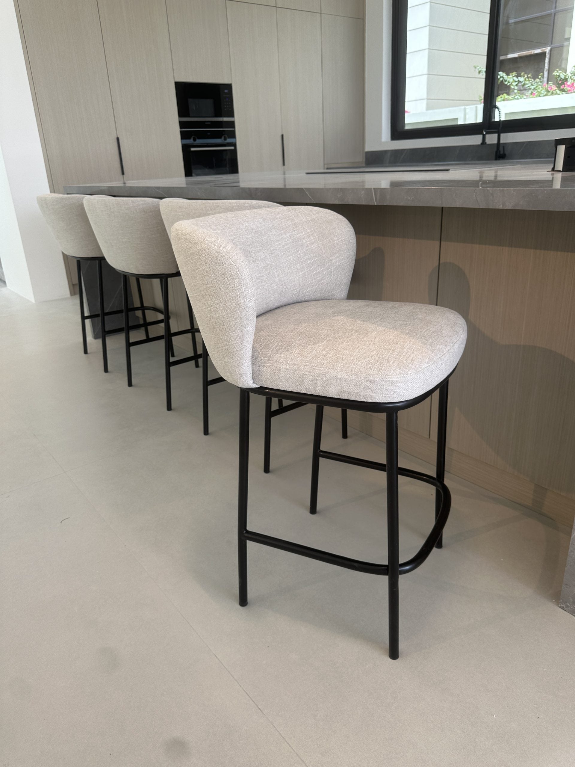 Naia Wing Detail Bar Stool