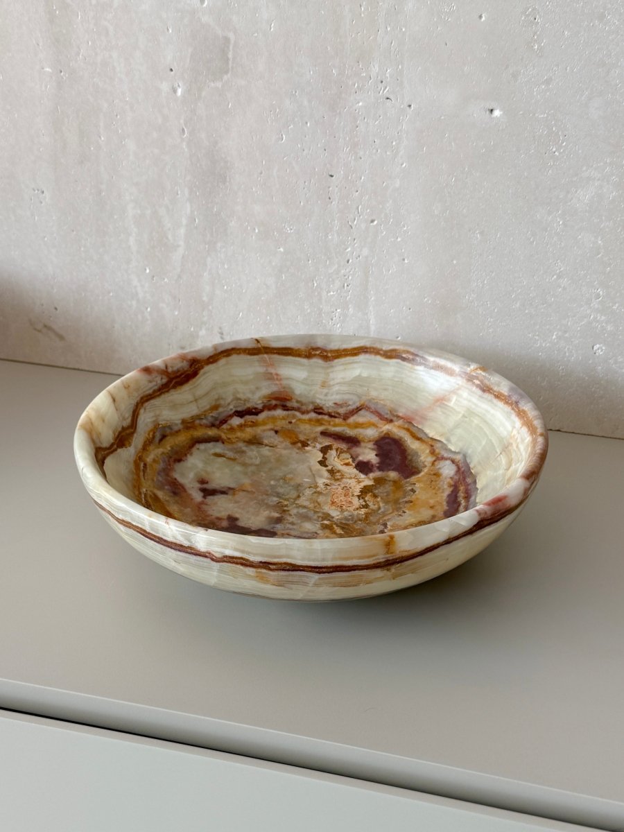 Jade Green Onyx Fruit Bowl - PalmLiving Dubai