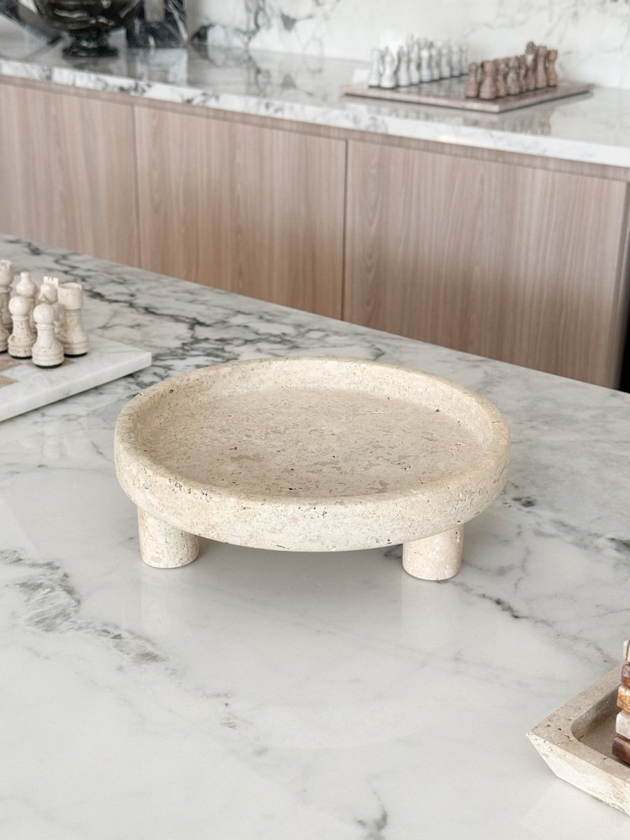 Jo Travertine Fruit Bowl - PalmLiving Dubai