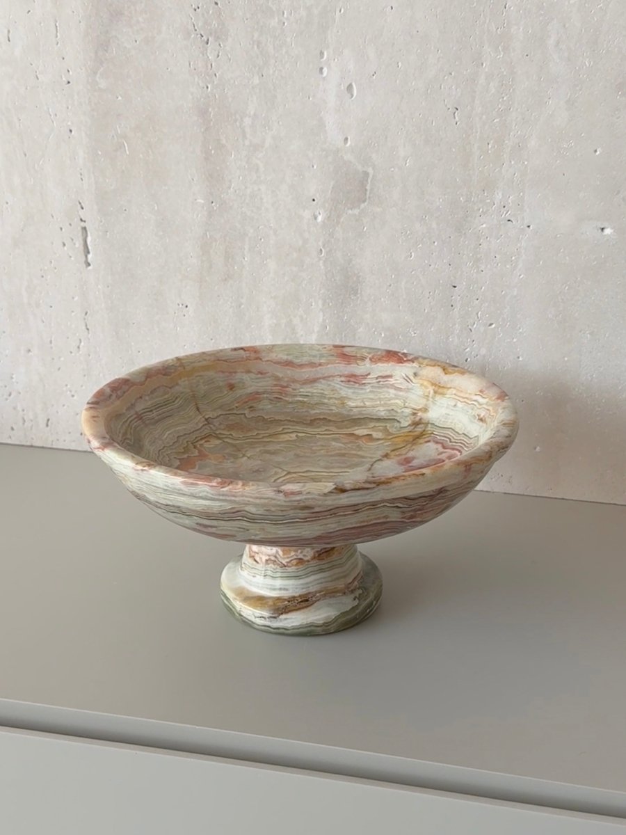 Lee Jade Green Onyx Fruit Bowl - PalmLiving Dubai